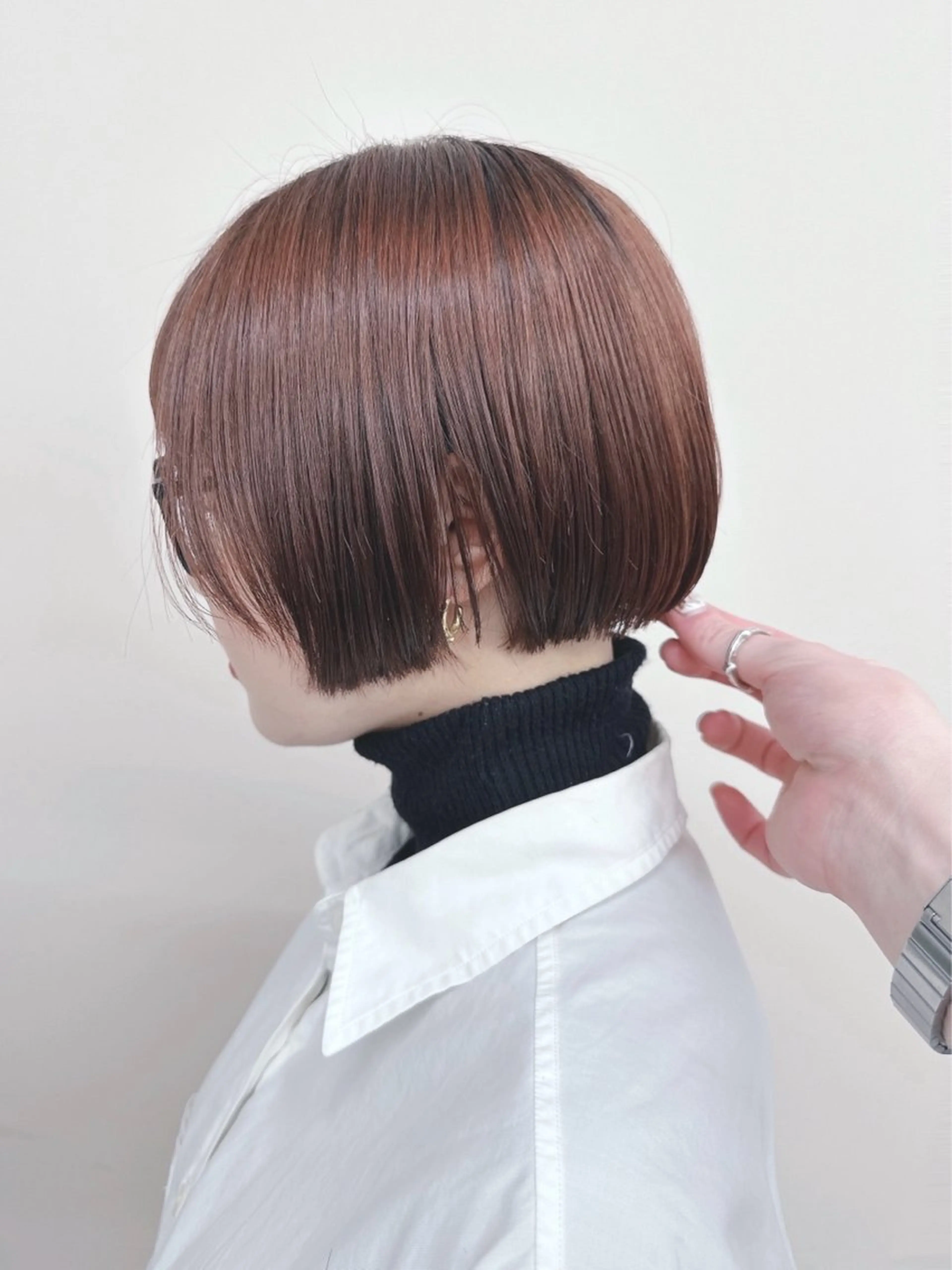 ショート カット トリートメント ヘッドスパ パーマボブ/丸みボブ /くせ毛/とういのヘアスタイル
