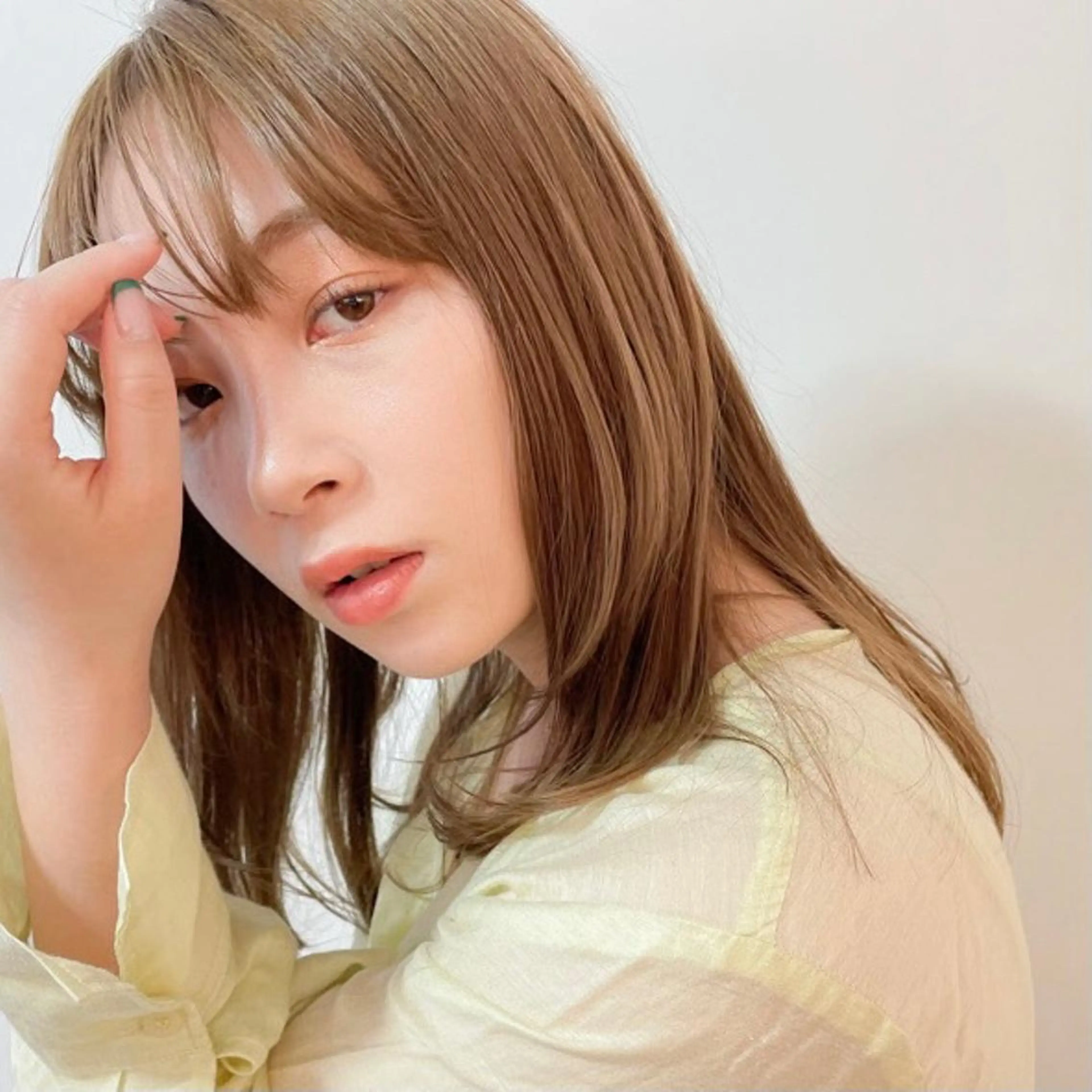 ミディアム カラー お洒落パーマ/ 艶カラー/michiのヘアスタイル