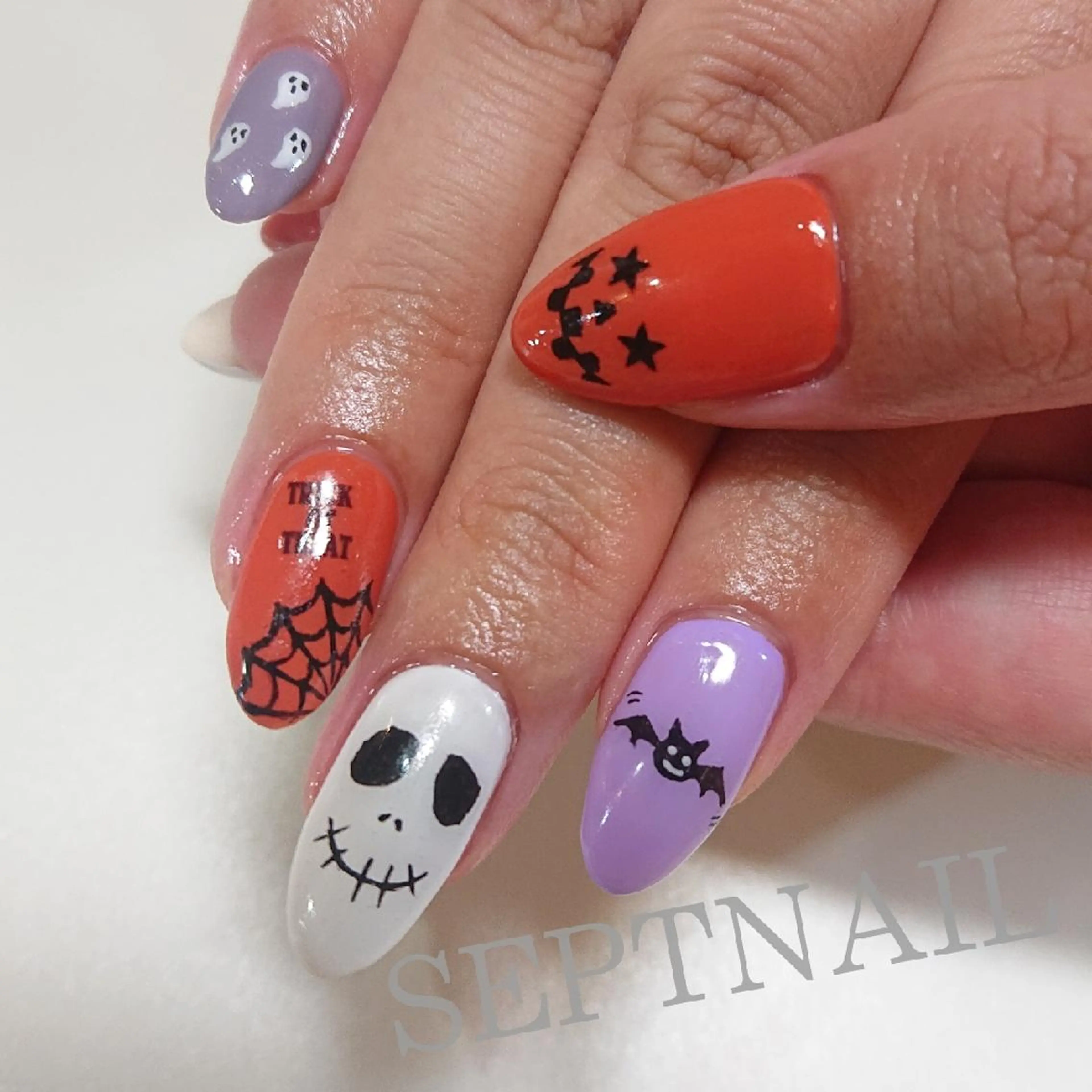 ネイル ハロウィン SEPTNAIL 中澤のネイルデザイン