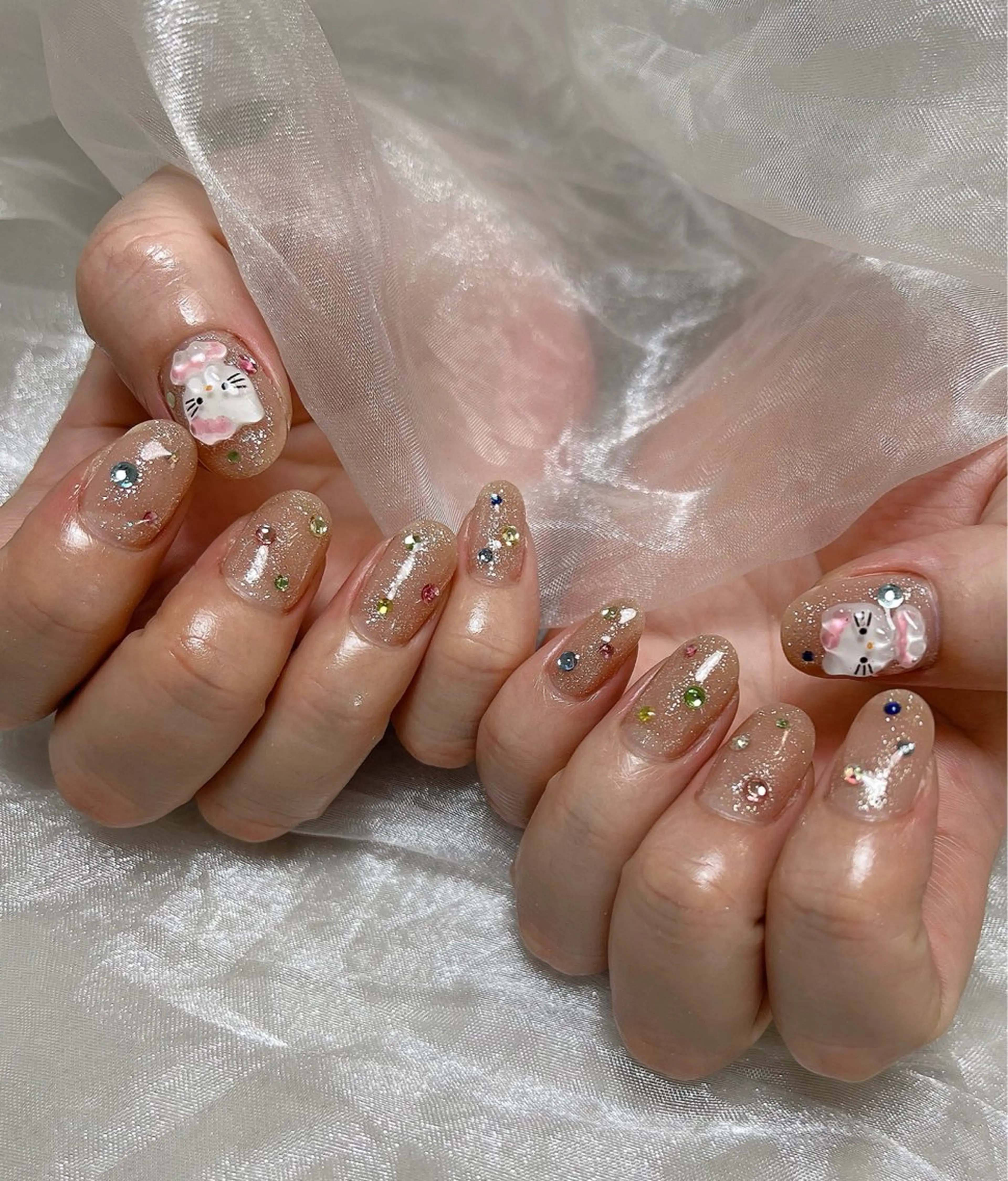 ネイル フットネイル ジェルネイル 韓国ネイル 冬ネイル ハンドネイル nail salon Lauleaのネイルデザイン