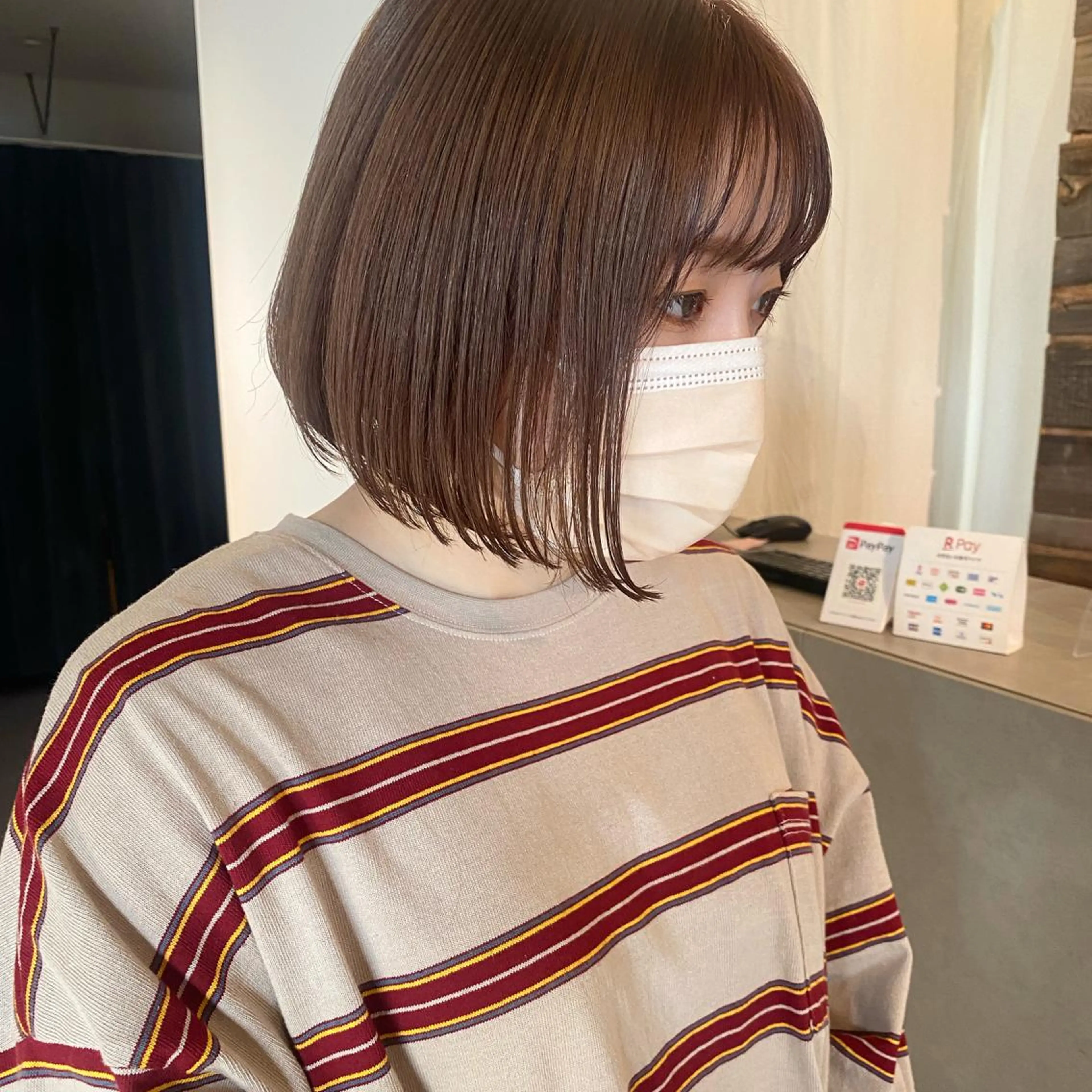 ミディアム カット ヘアカラー トリートメント マンツーマン施術🦋 ayajuのヘアスタイル