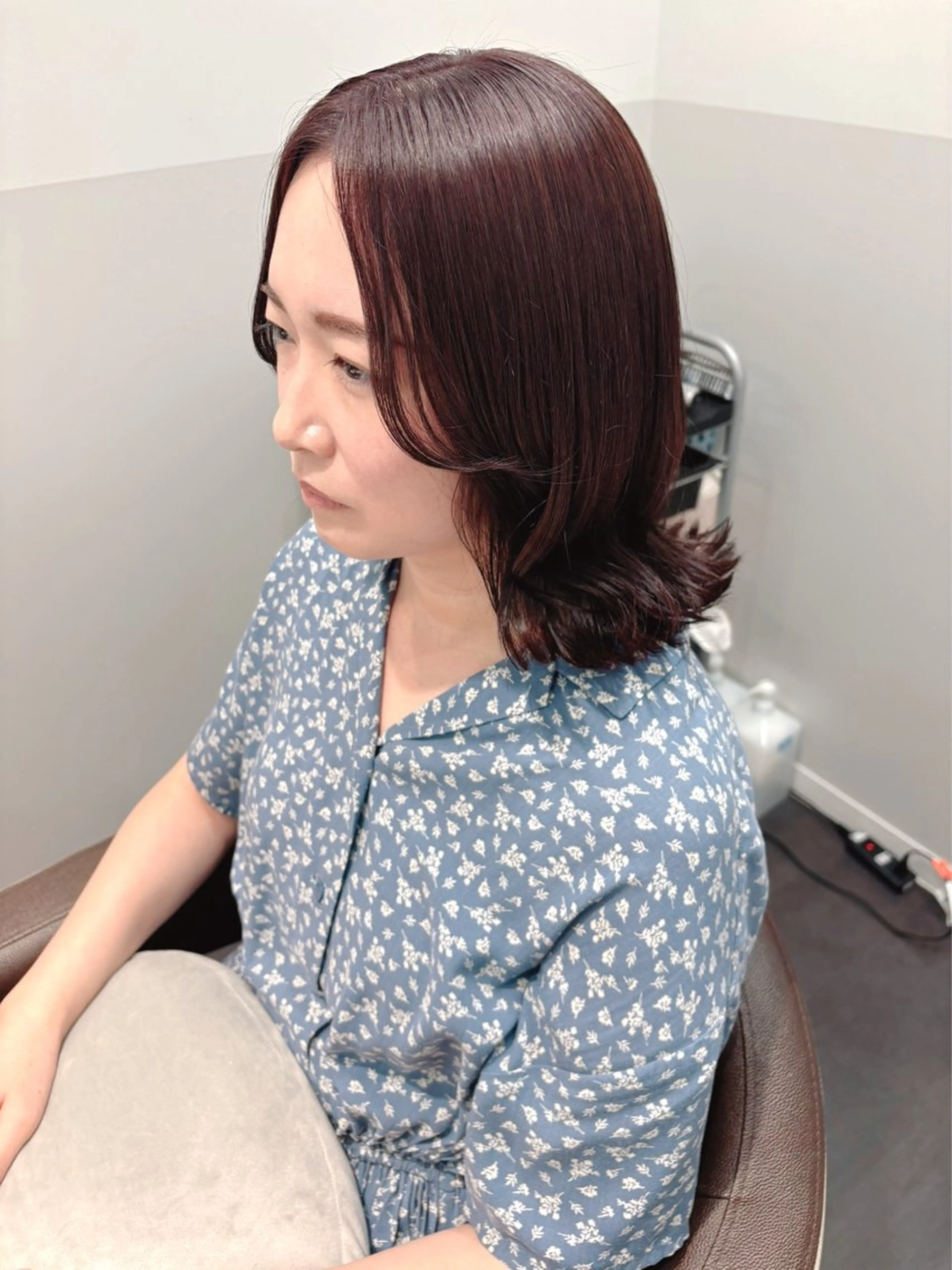 ミディアム カラー カット ヘアカラー トリートメント サロウィン所属・💐フリーランス💐 MINAのヘアスタイル