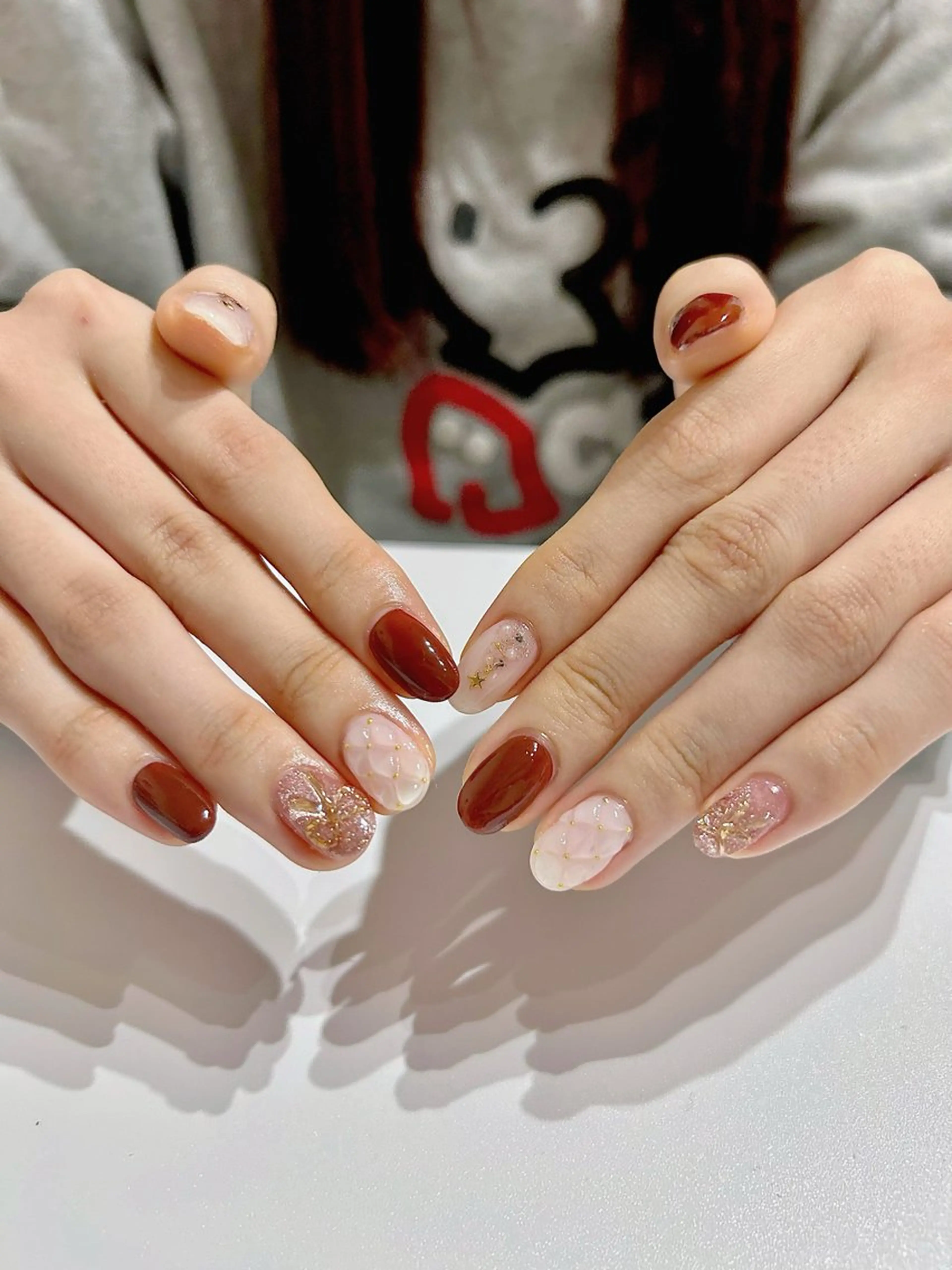 ネイル 冬ネイル クリスマス nail salon moiのネイルデザイン