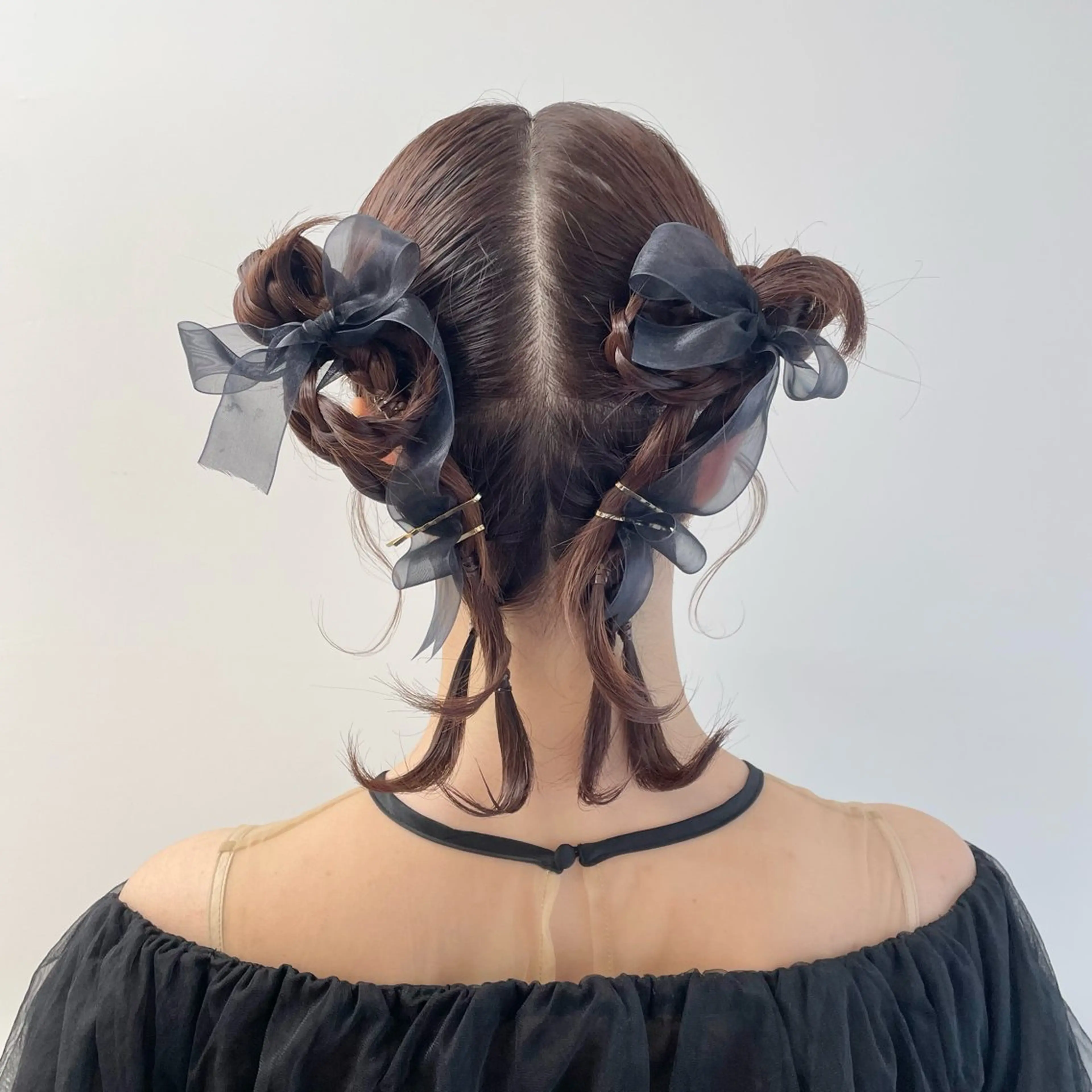 ヘアアレンジ ヘアセット Riru🍒レイヤー 透明感カラー🍒のヘアスタイル
