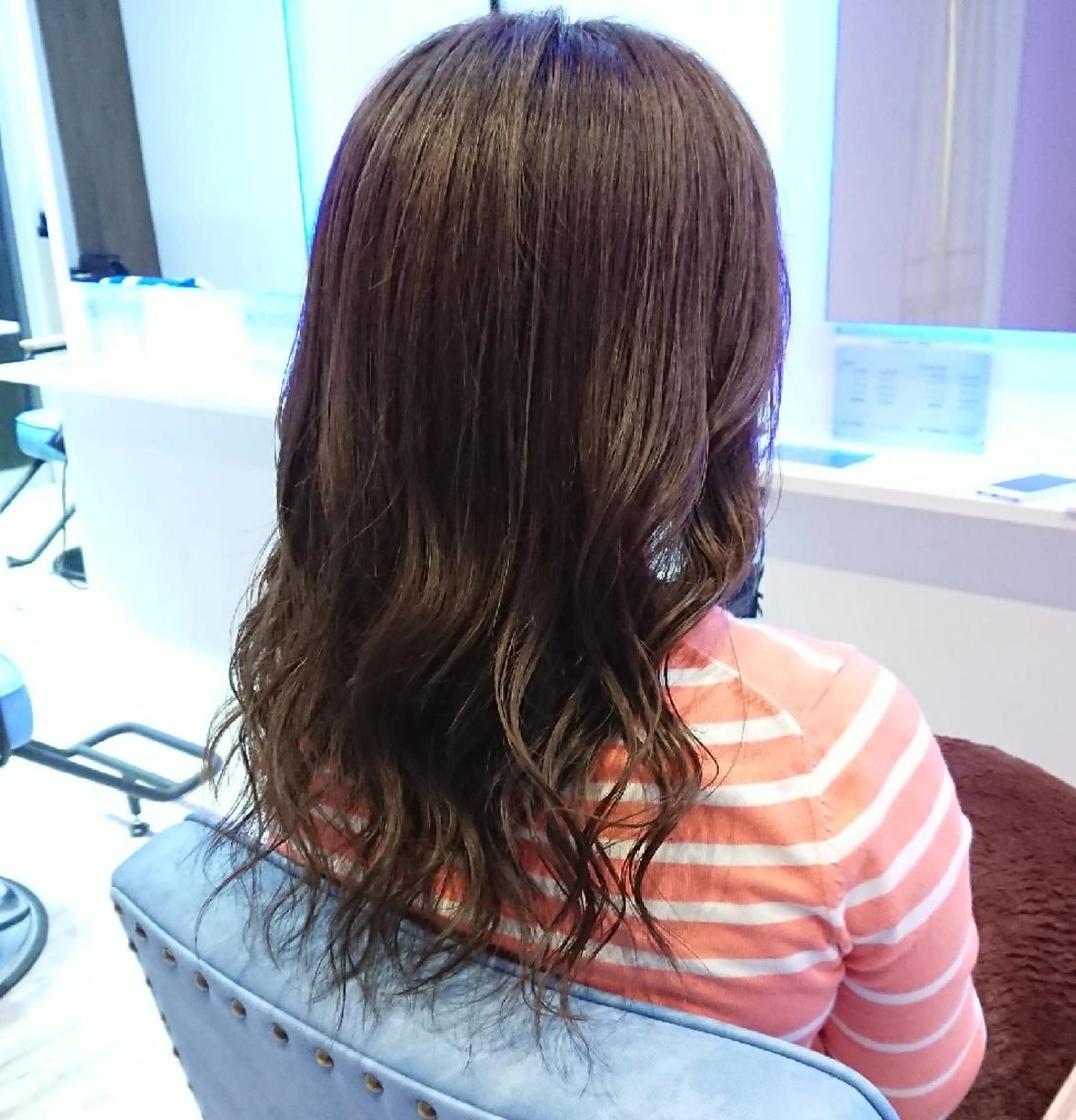 セミロング カラー ヘアアレンジ 小林 伸行のヘアスタイル