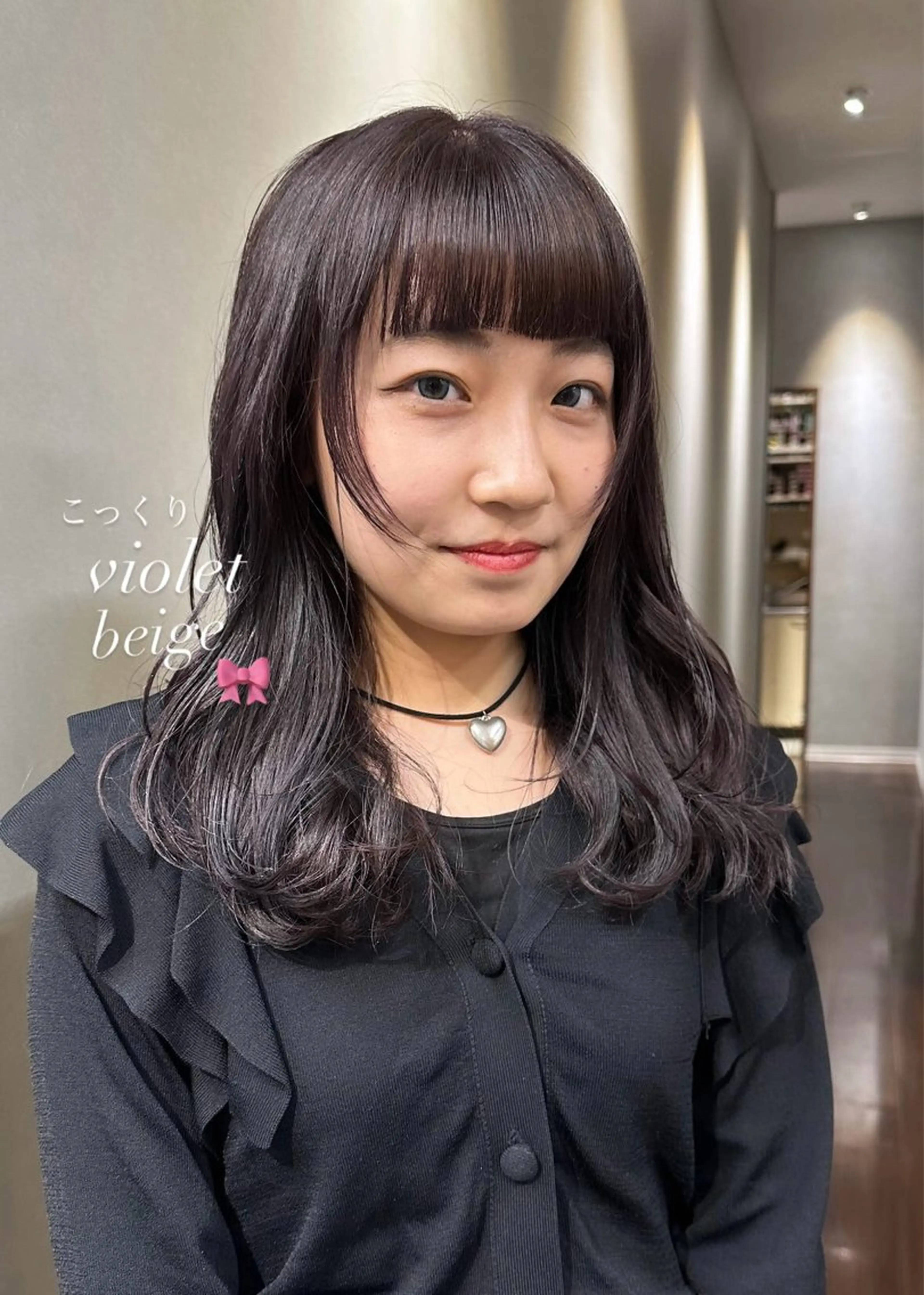 🩰 ࣪𖤐前髪カット+透明感カラー࣪𖤐 🩰¥11125→¥4450の写真