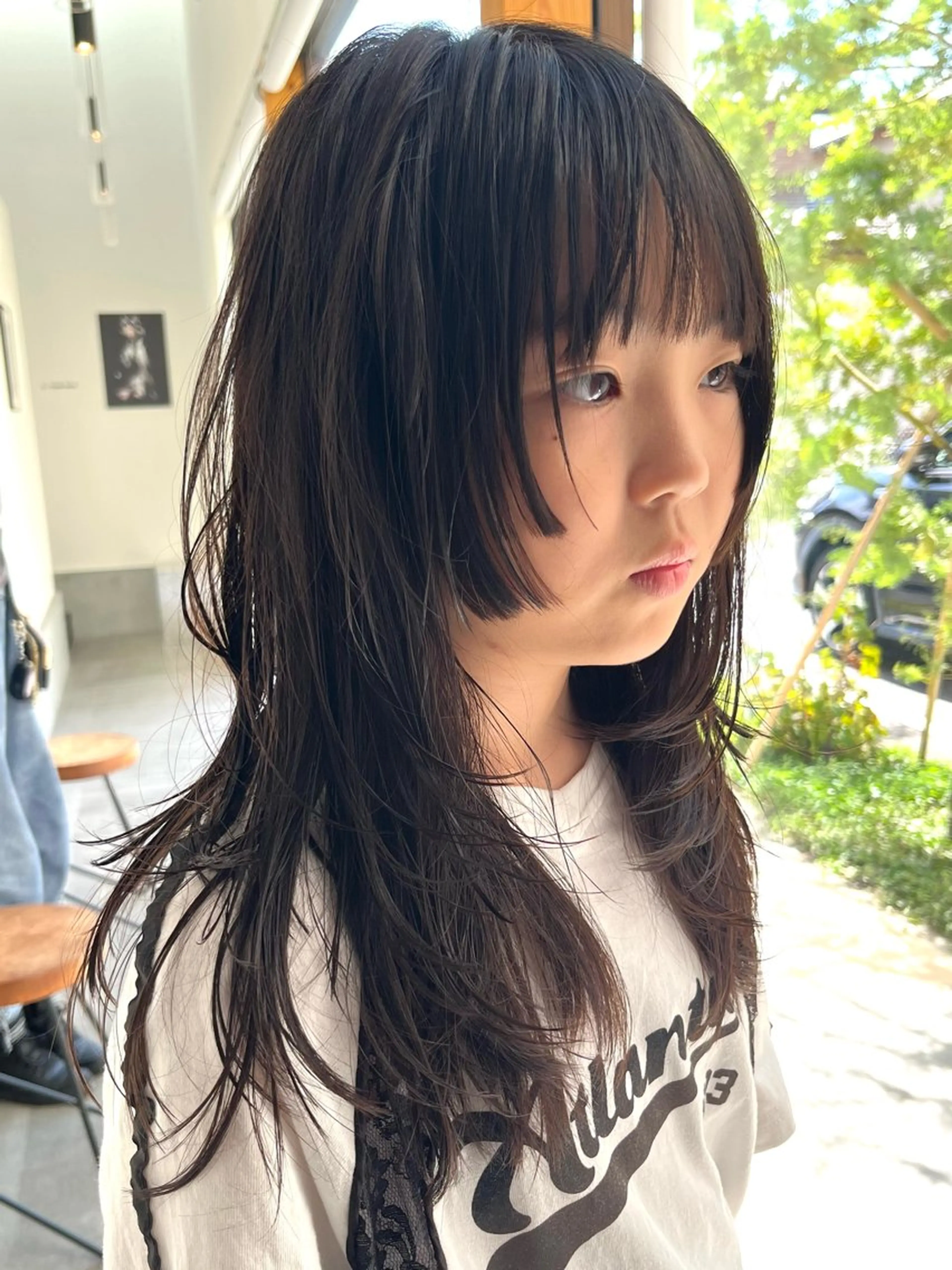 ロング ハッシュカット 学生 カット 揚村 武斗のヘアスタイル