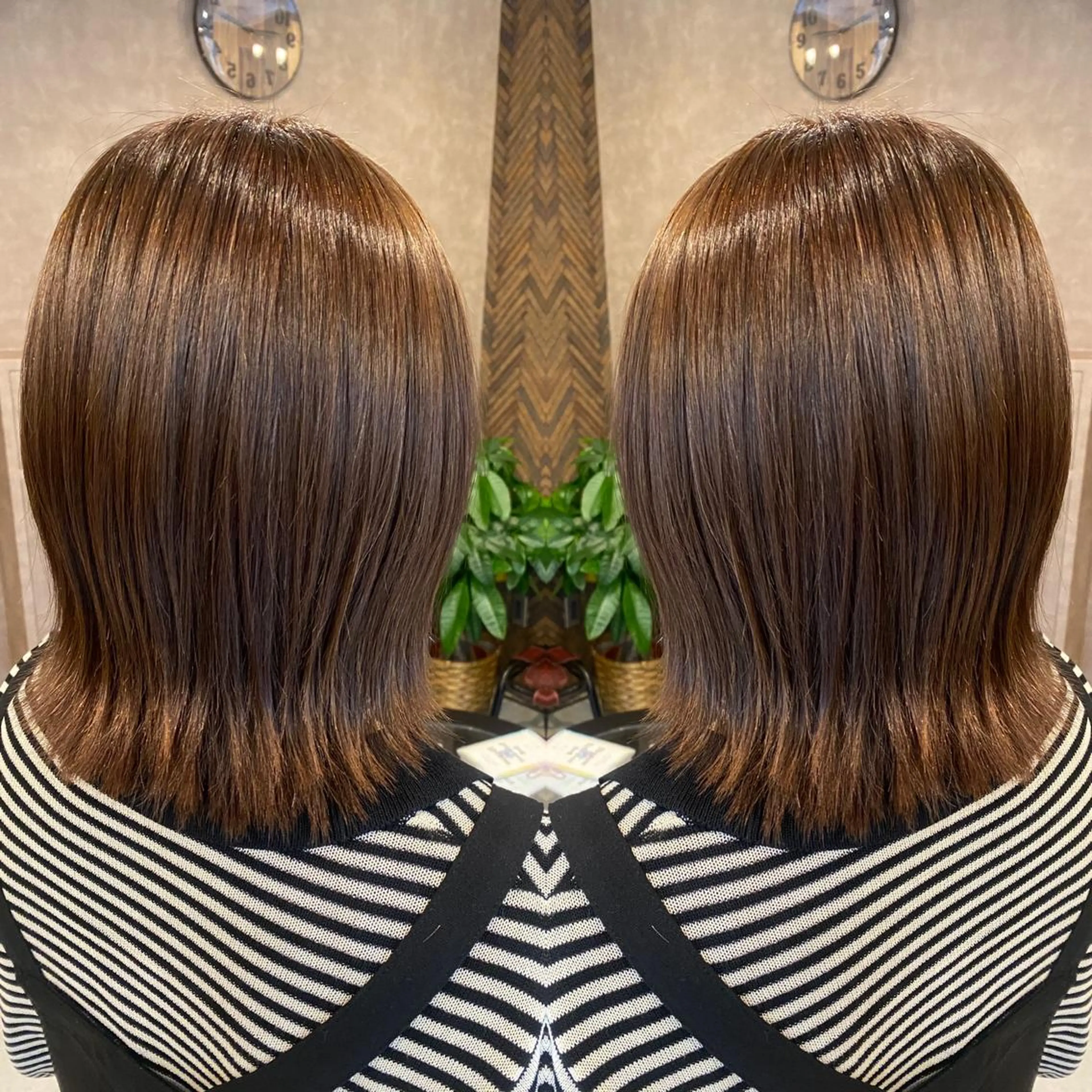 ミディアム カラー カット ヘアカラー トリートメント tocca 💜石田愛結💜のヘアスタイル