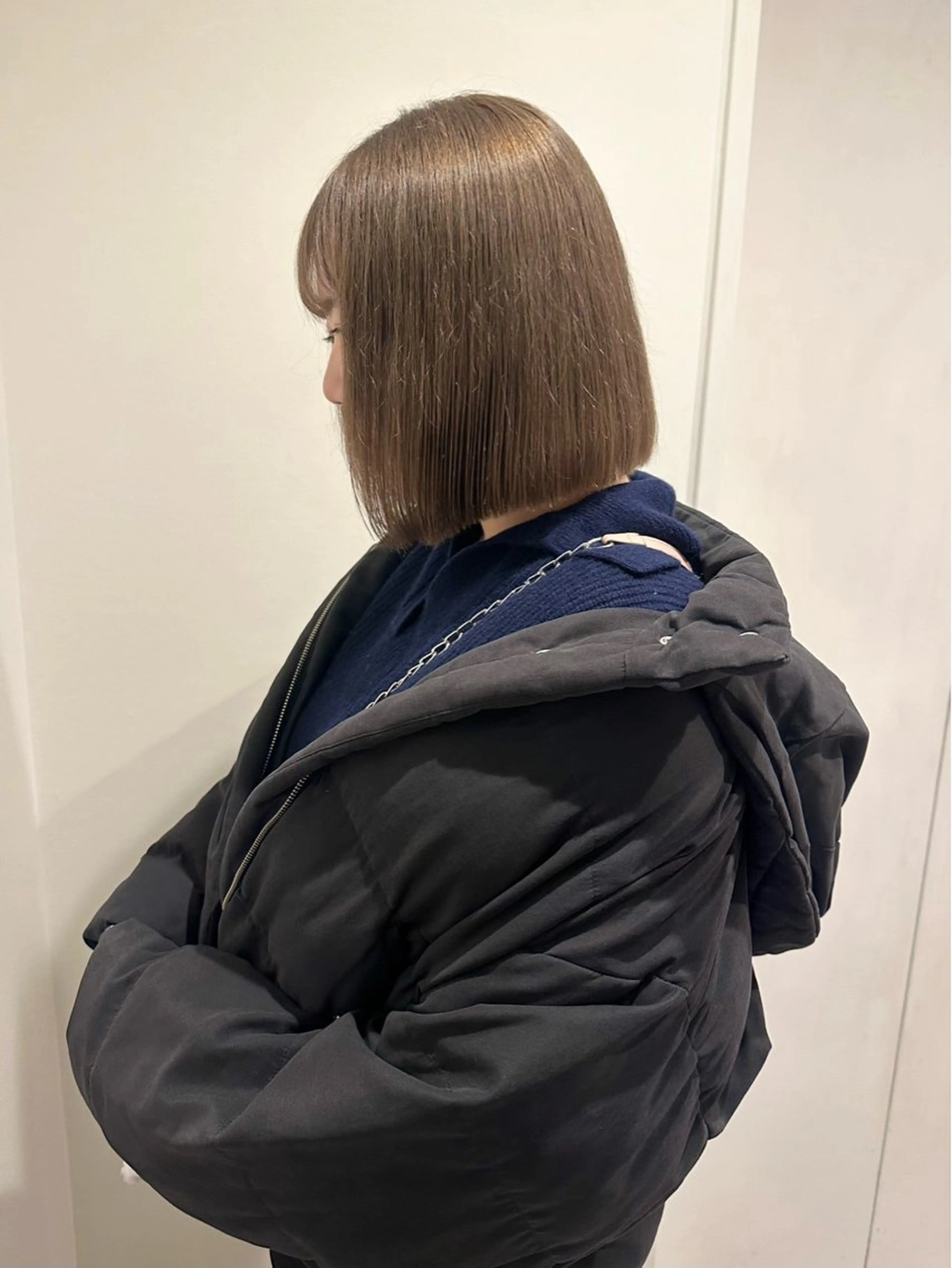 セミロング カラー ヘアアレンジ ヘアカラー トリートメント himawari♡ 柔らかいカラーのヘアスタイル
