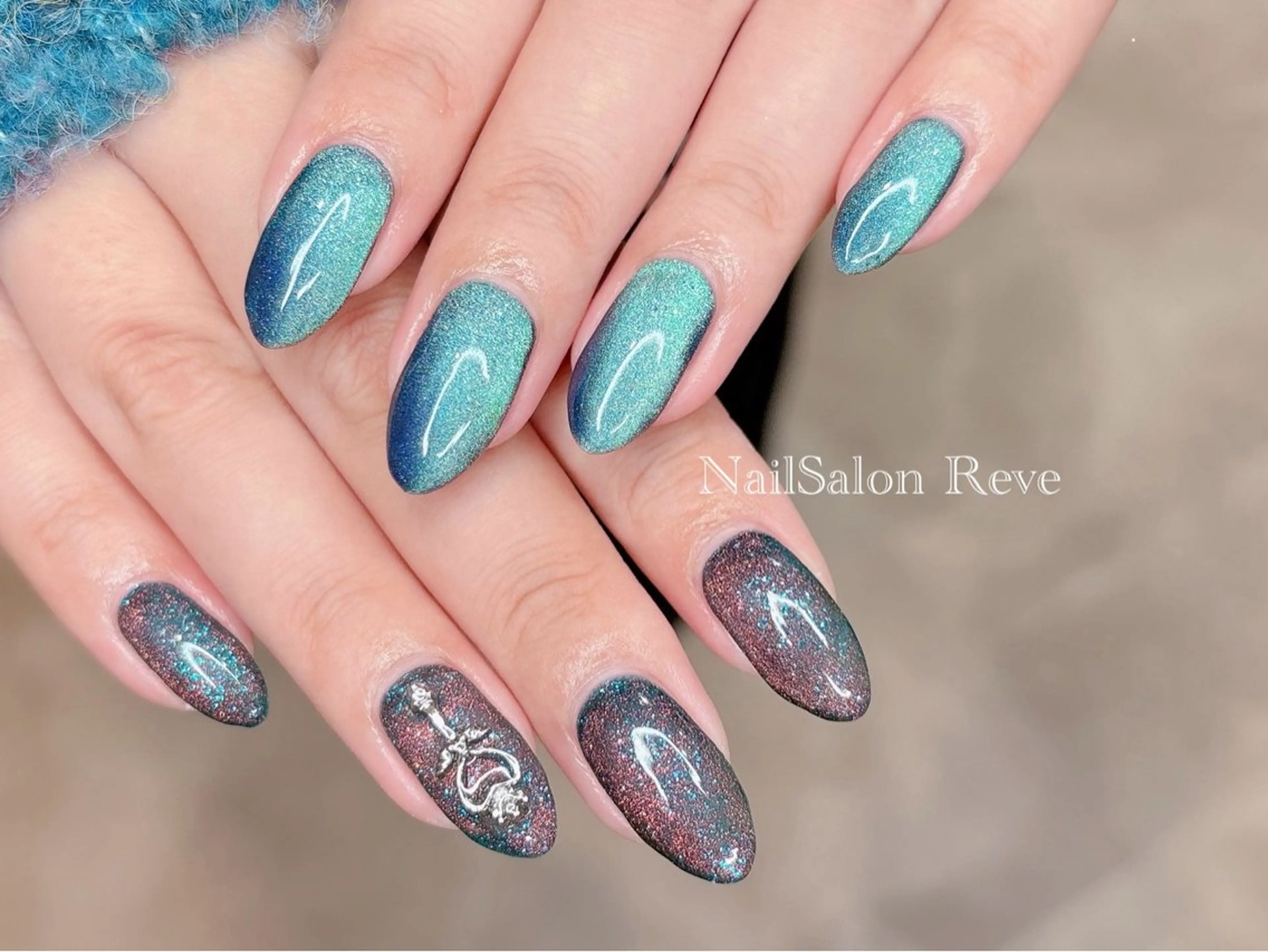 ネイル マグネットネイル ワンカラーネイル ハンドネイル NailSalon   Reve（ネイルサロン レーヴ）所属・NailSalon Reveのネイルデザイン