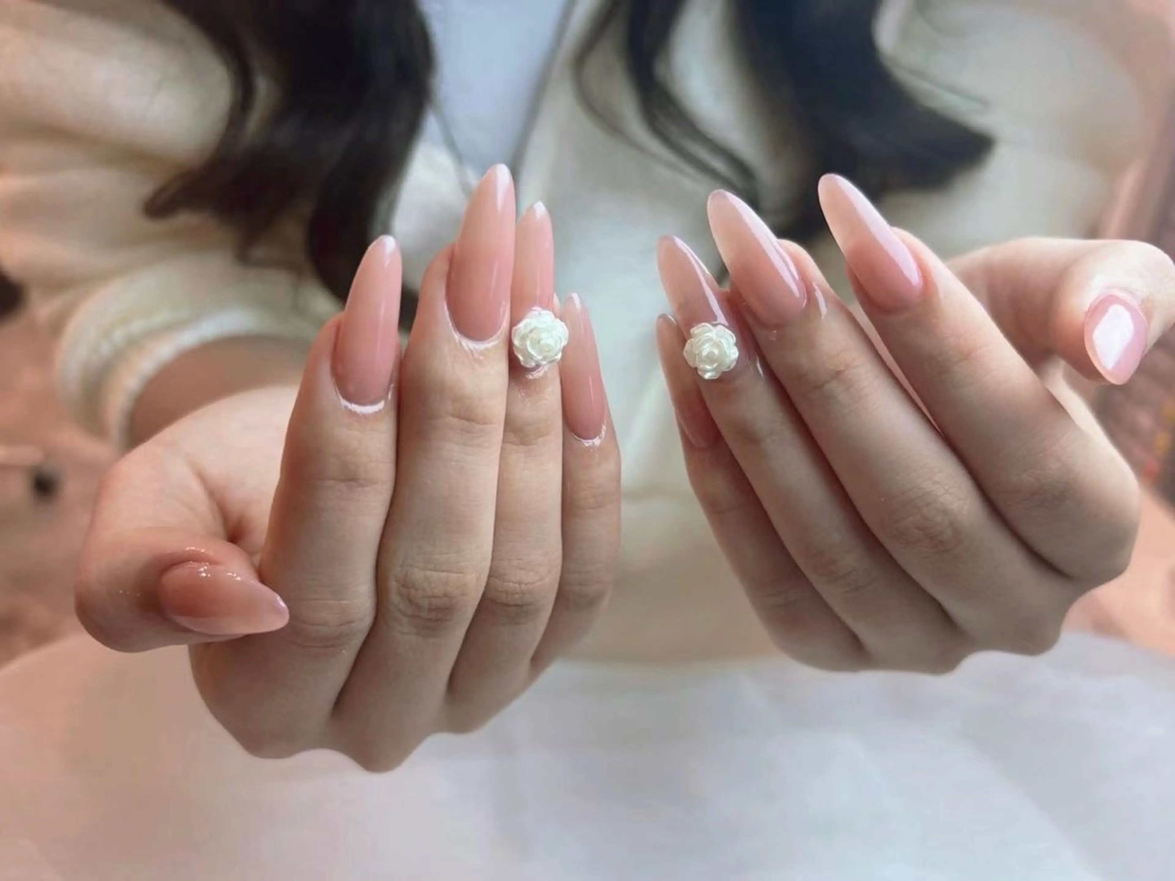 ネイル アートネイル フットネイル ジェルネイル ハート マグネットネイル Babarla nailのネイルデザイン