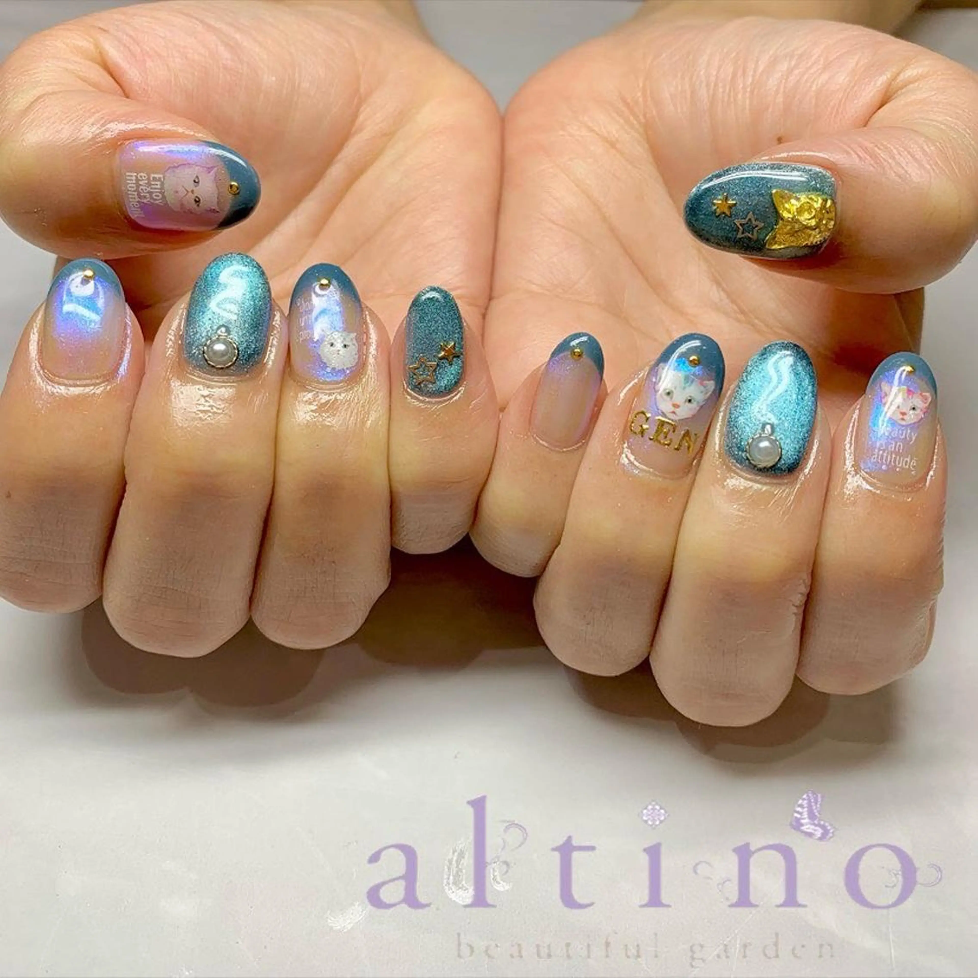 ネイル ハンドネイル nail atelier  new moon所属・森 貴子のネイルデザイン