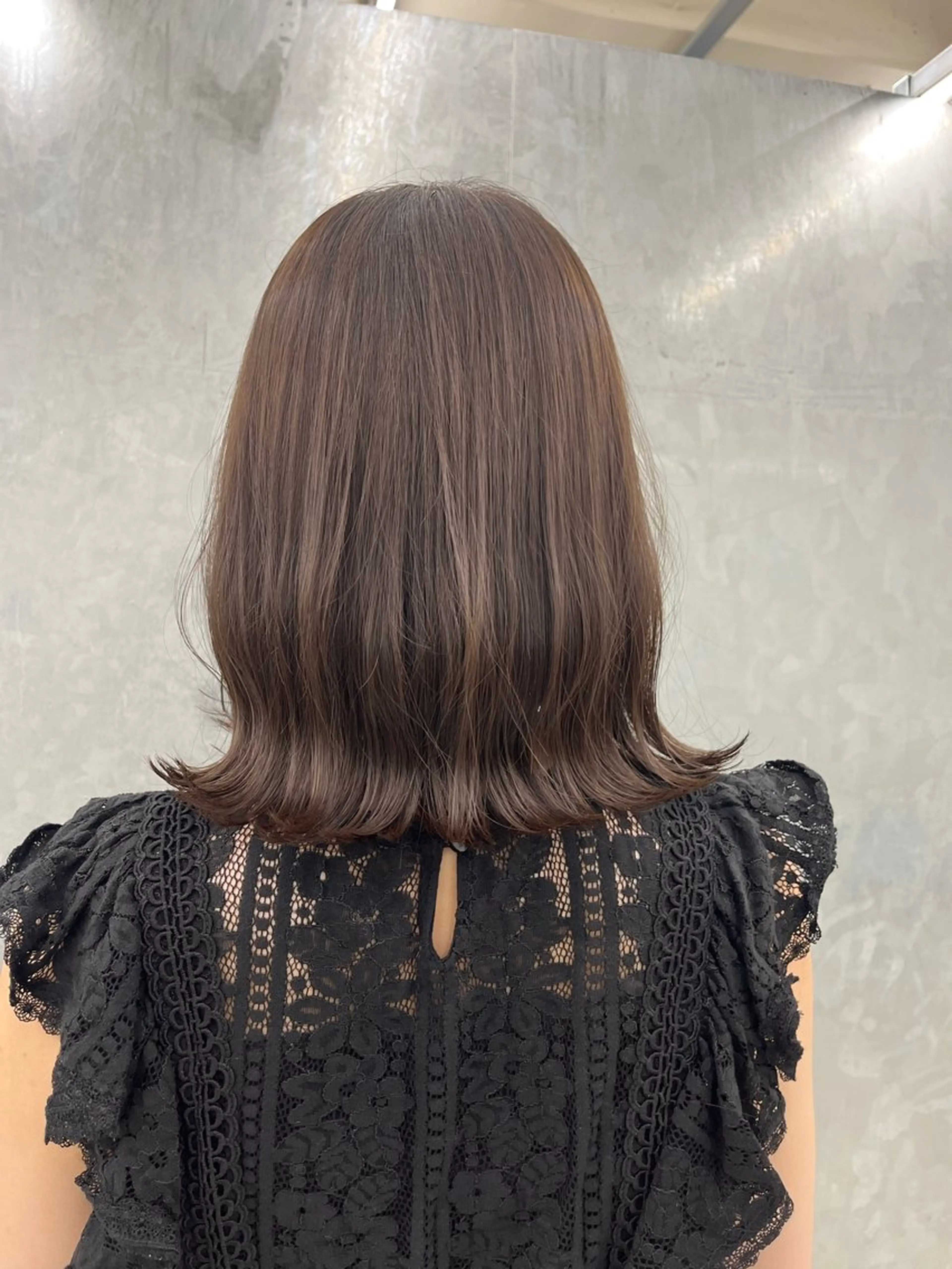 ミディアム カット ヘアカラー トリートメント Kansaku /池 袋/透明感カラー🌿のヘアスタイル