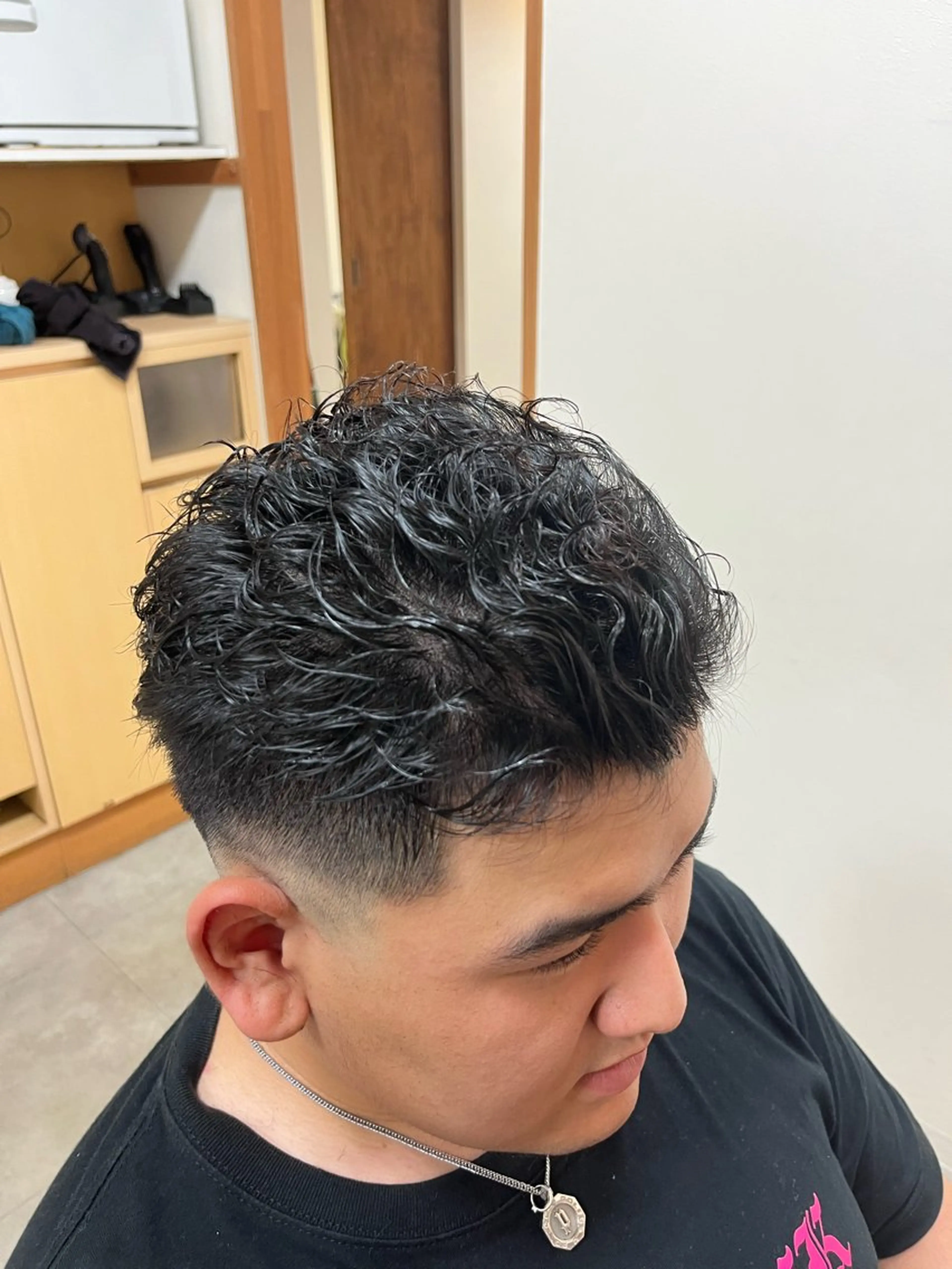 ショート パーマ メンズ Face-1所属・仲谷 直のヘアスタイル