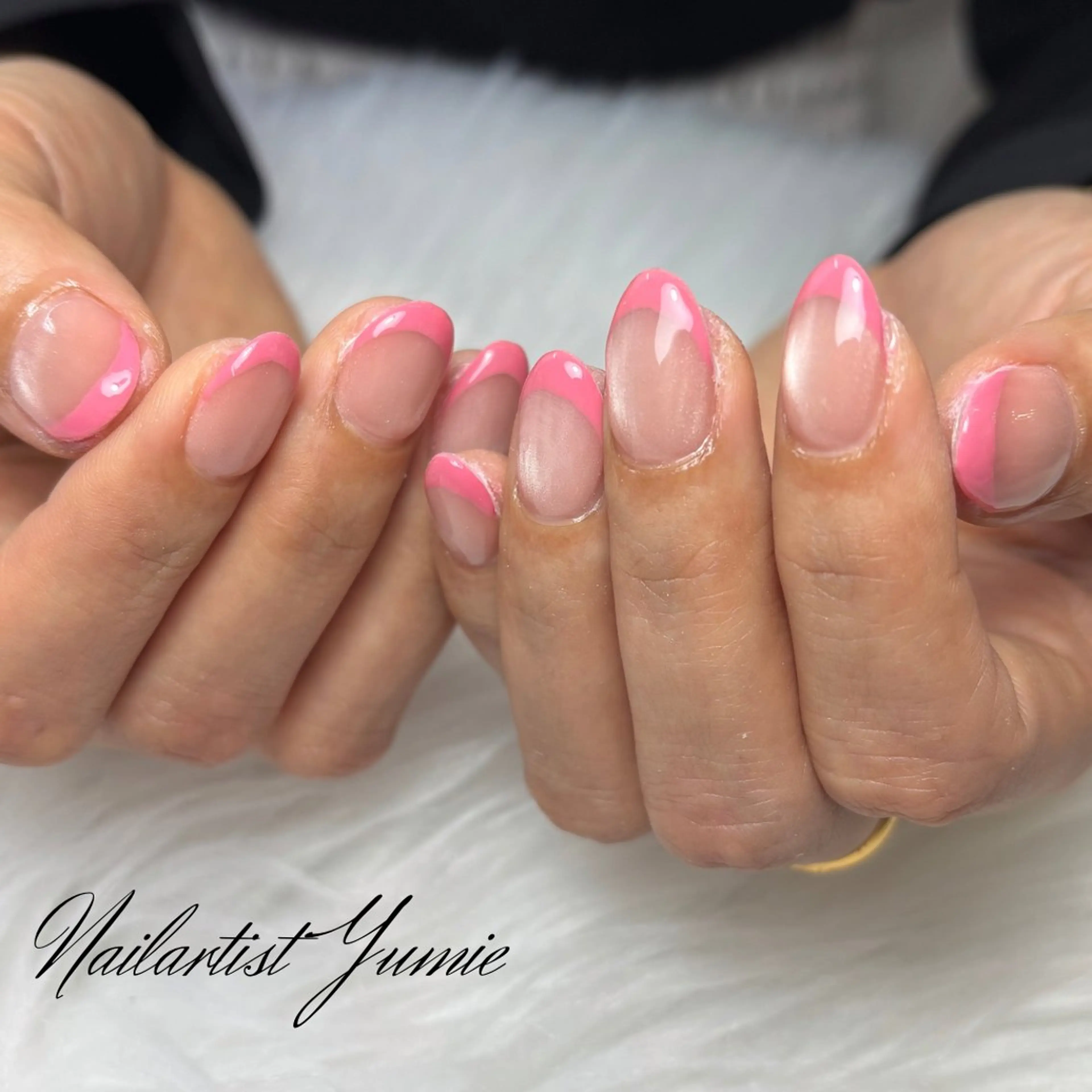 ネイル フレンチネイル マグネットネイル フットネイル Setsalon Churaku Nailist Yumie所属・【沖縄市安慶田】 🤍Yumieのネイルデザイン