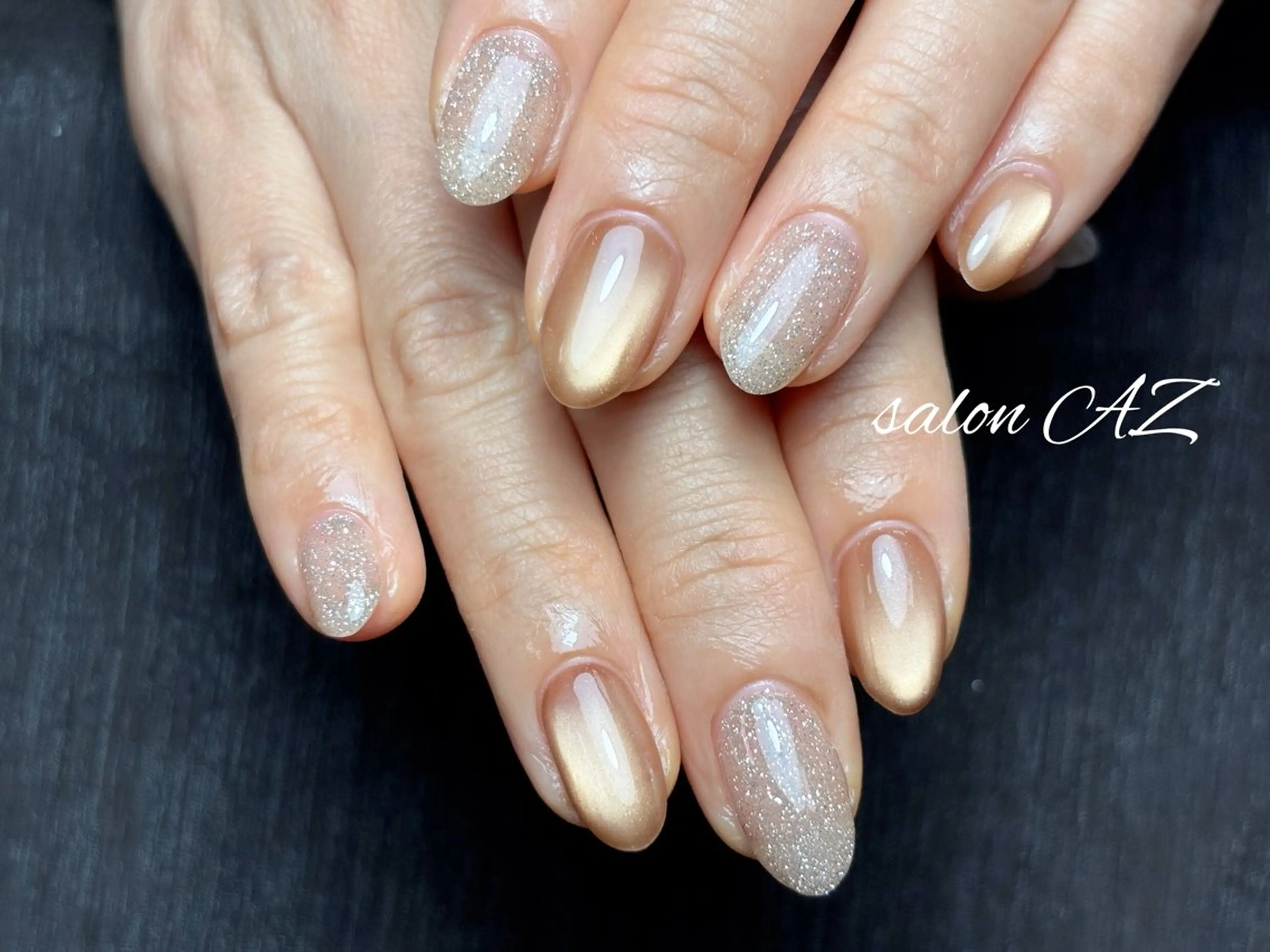 ネイル アートネイル 長さ出し フットネイル フレンチネイル ジェルネイル salon AZのネイルデザイン