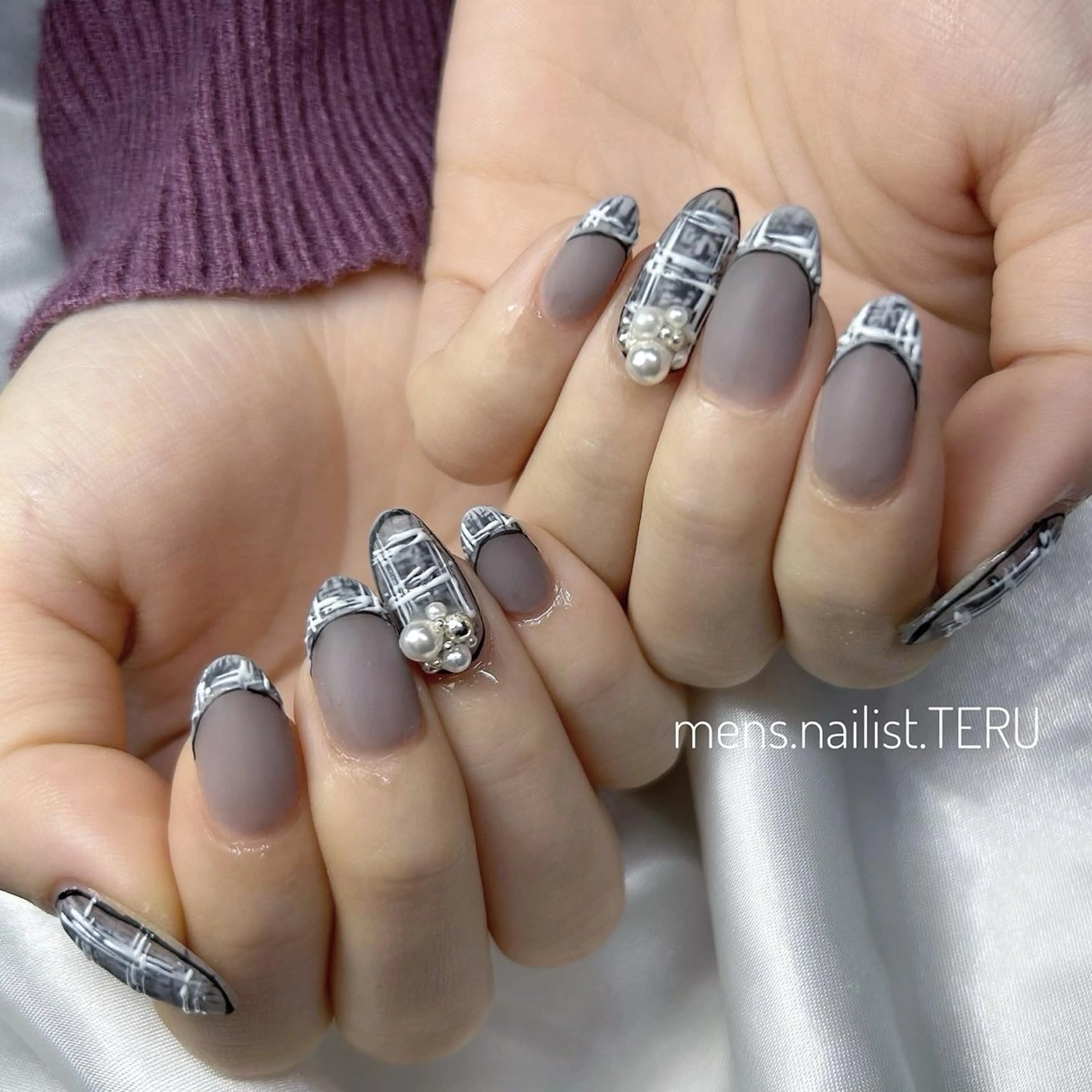 ネイル ツイードネイル nail salon ETERNAL所属・nailsalon ETERNALのネイルデザイン