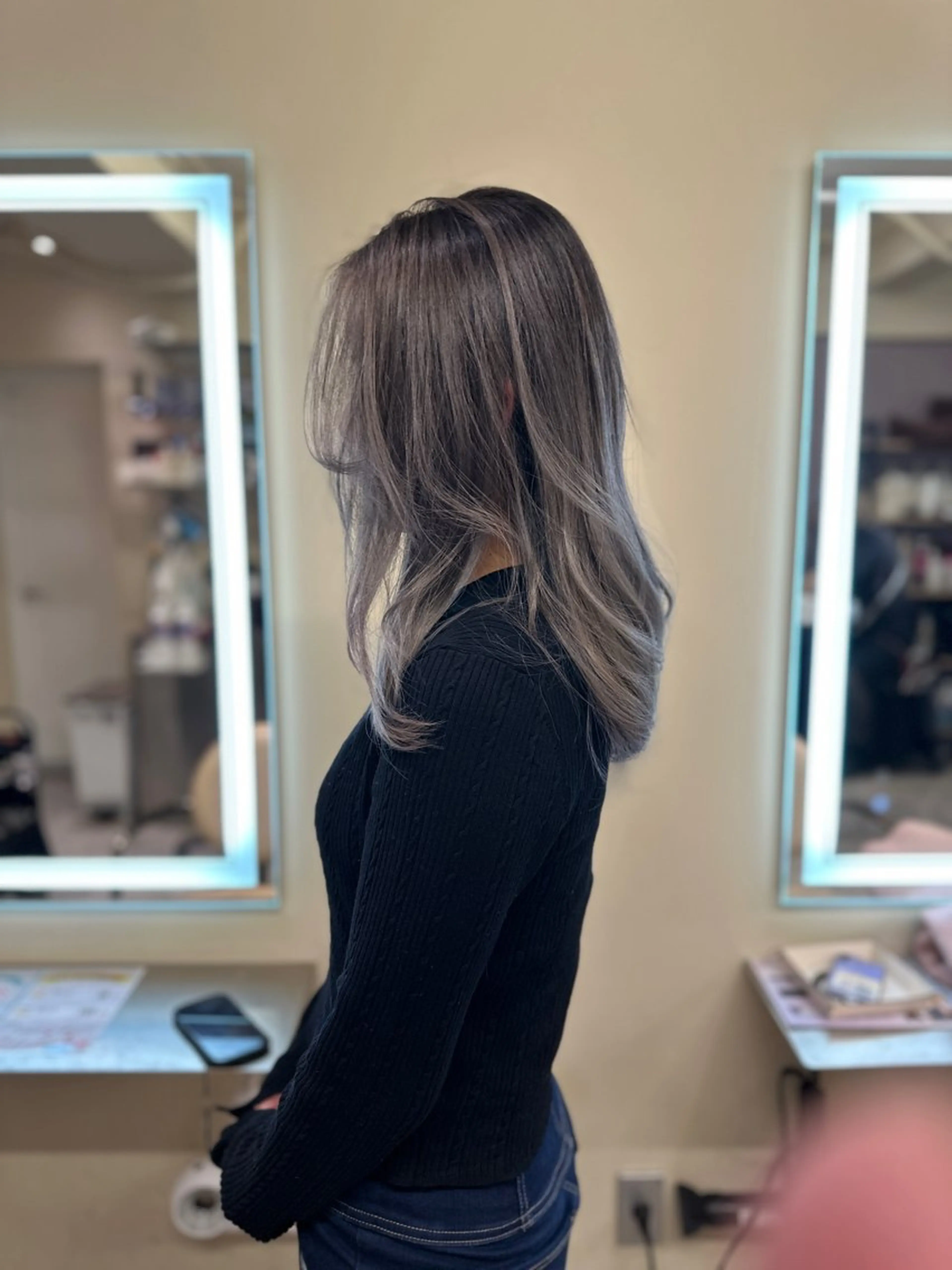 ロング カラー カット トリートメント レイヤーカット 大和健生のヘアスタイル