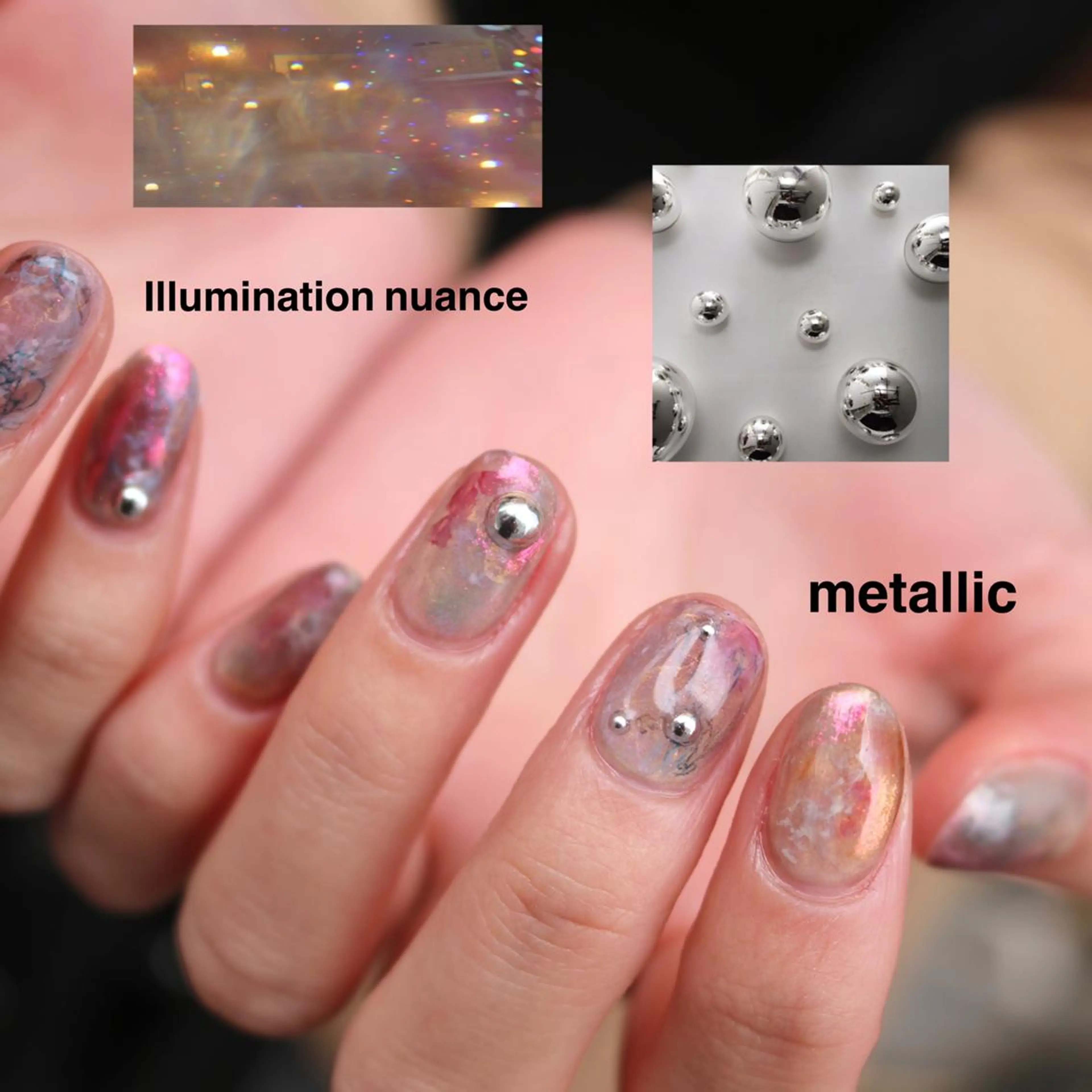 【本日限定🎀✨】大人かわいい✨おまかせアート🍯✨hand(オフ+1100円・自爪育成ケア付)の写真