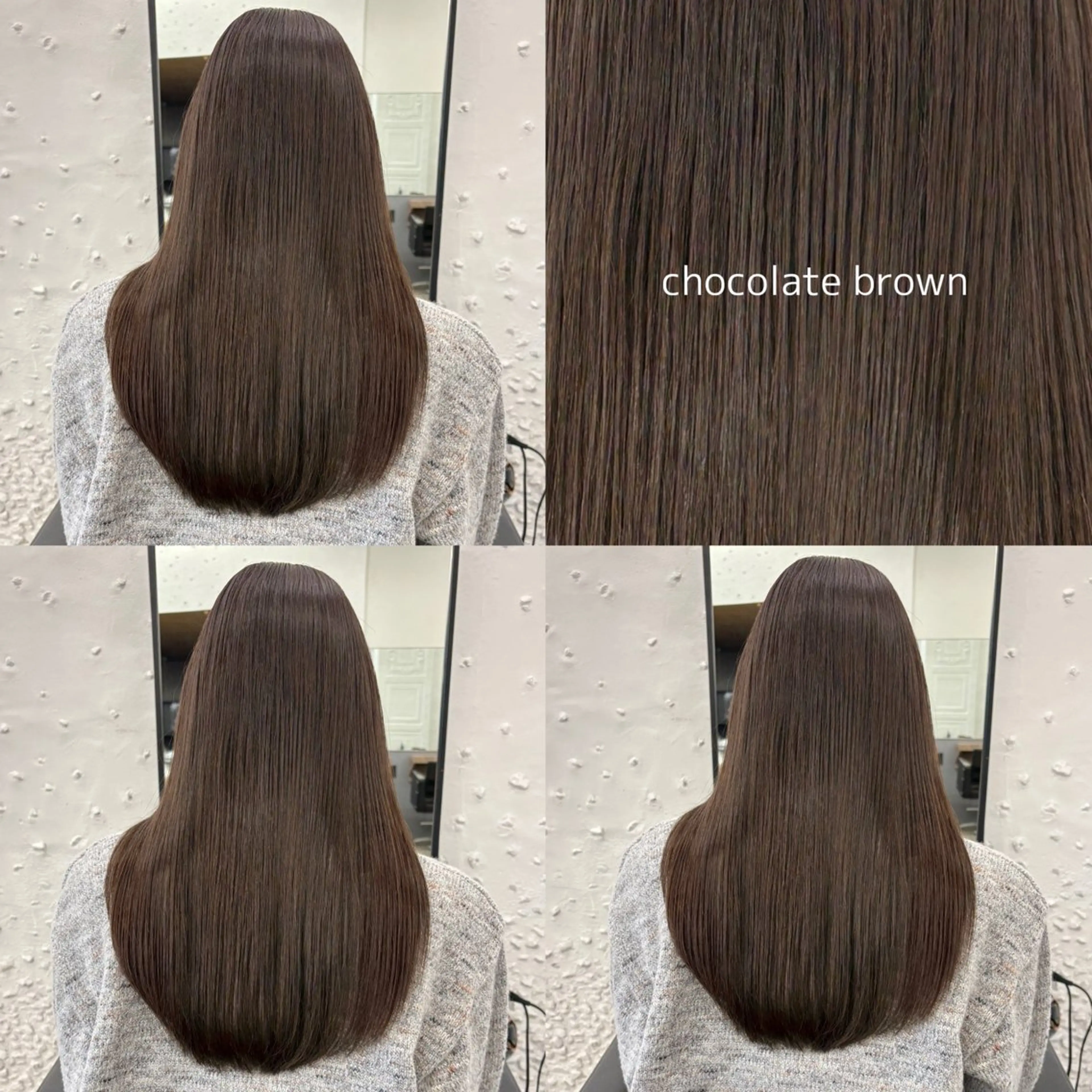 ロング カラー ブラウンカラー チョコレートブラウン ヘアカラー blink所属・暖色/ブラウン/ 透明感/ゆうかのヘアスタイル