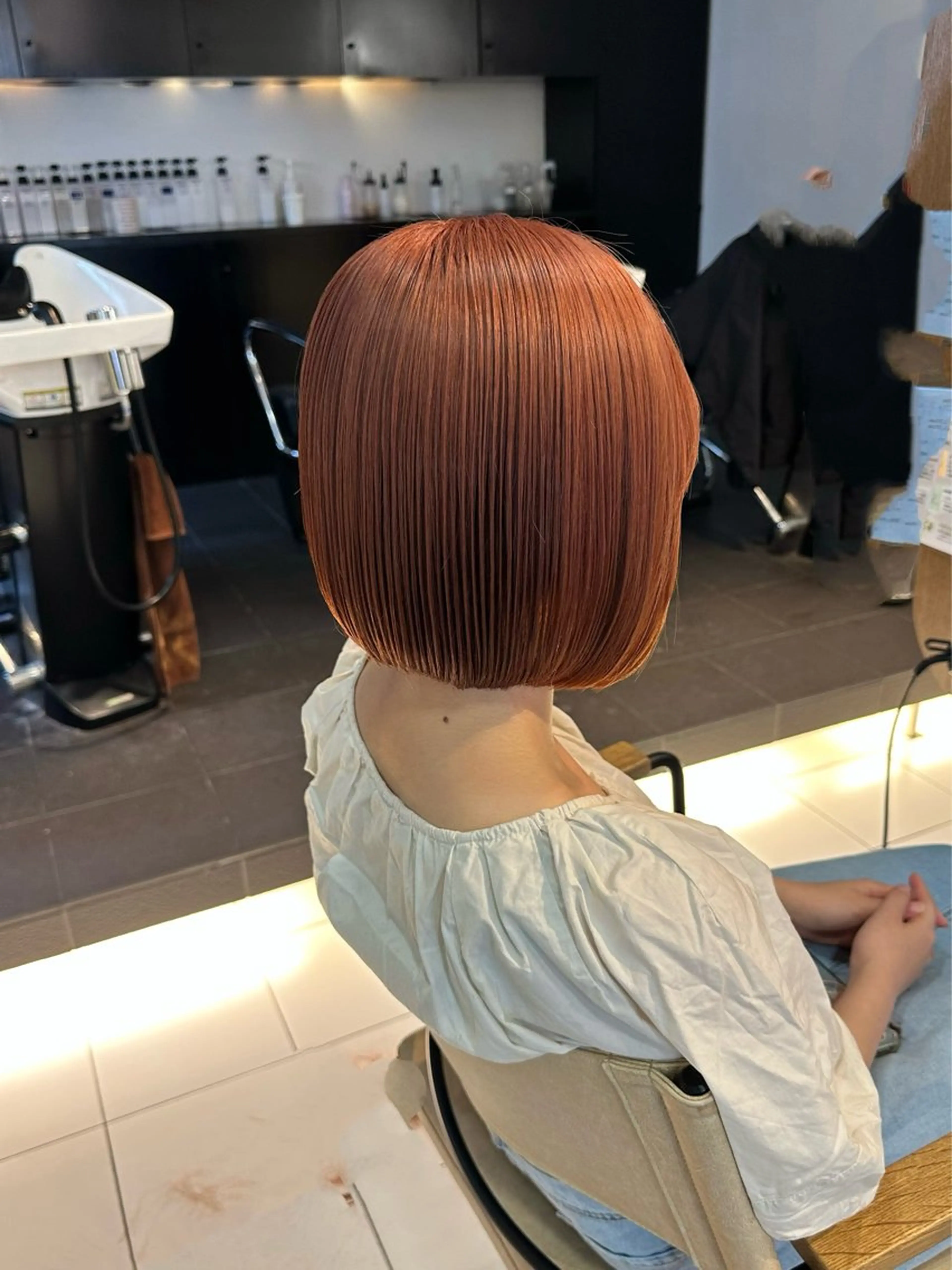 ミディアム カラー ブリーチ カット ヘアカラー アニメオタク美容師✂ miharuのヘアスタイル
