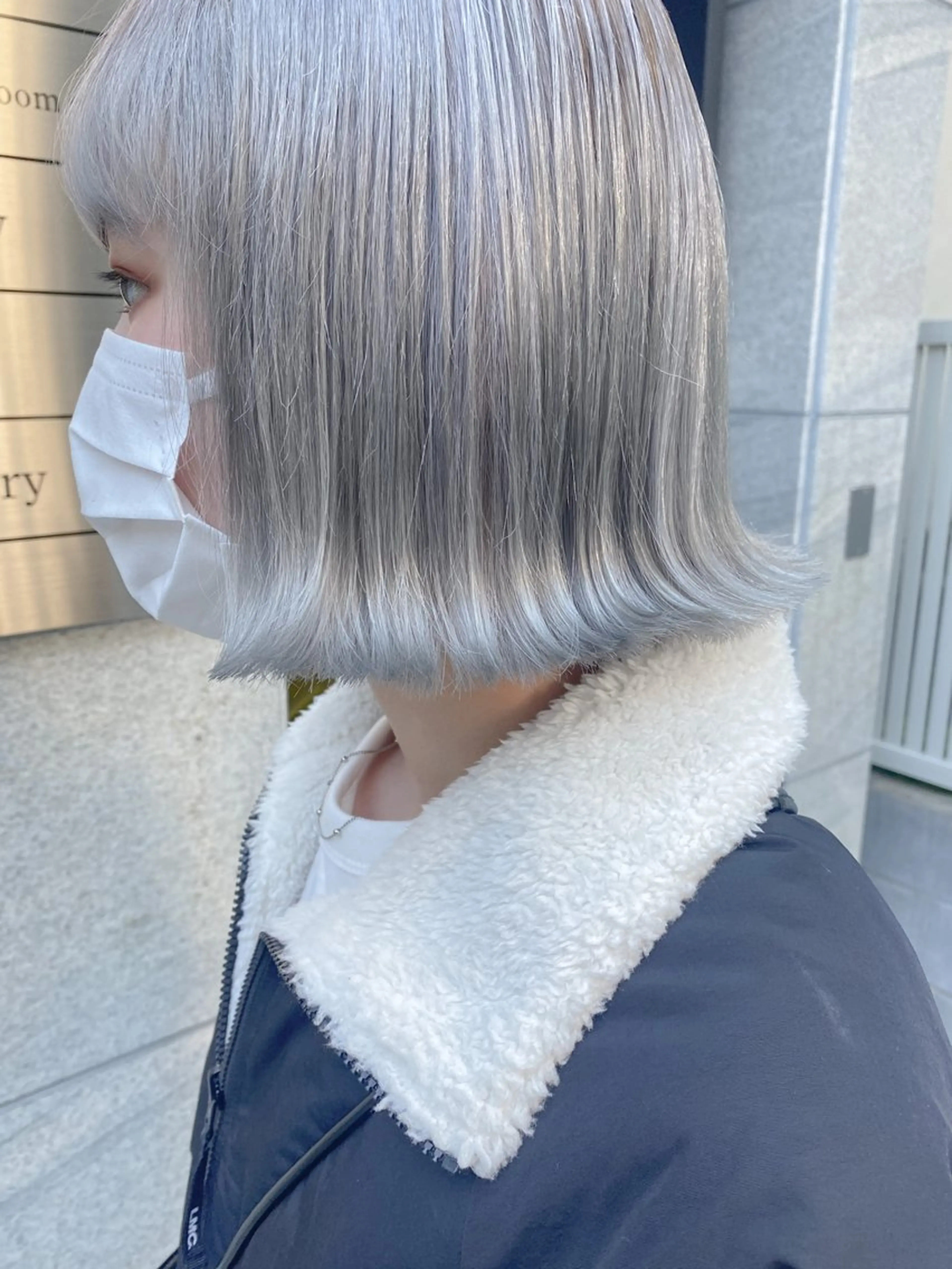 ショート カラー ブルーカラー デザインカラー グラデーションカラー ハイトーンカラー 韓国風カラー ヘアカラー Chérie所属・Chérie 渋谷/カラーサロンのヘアスタイル