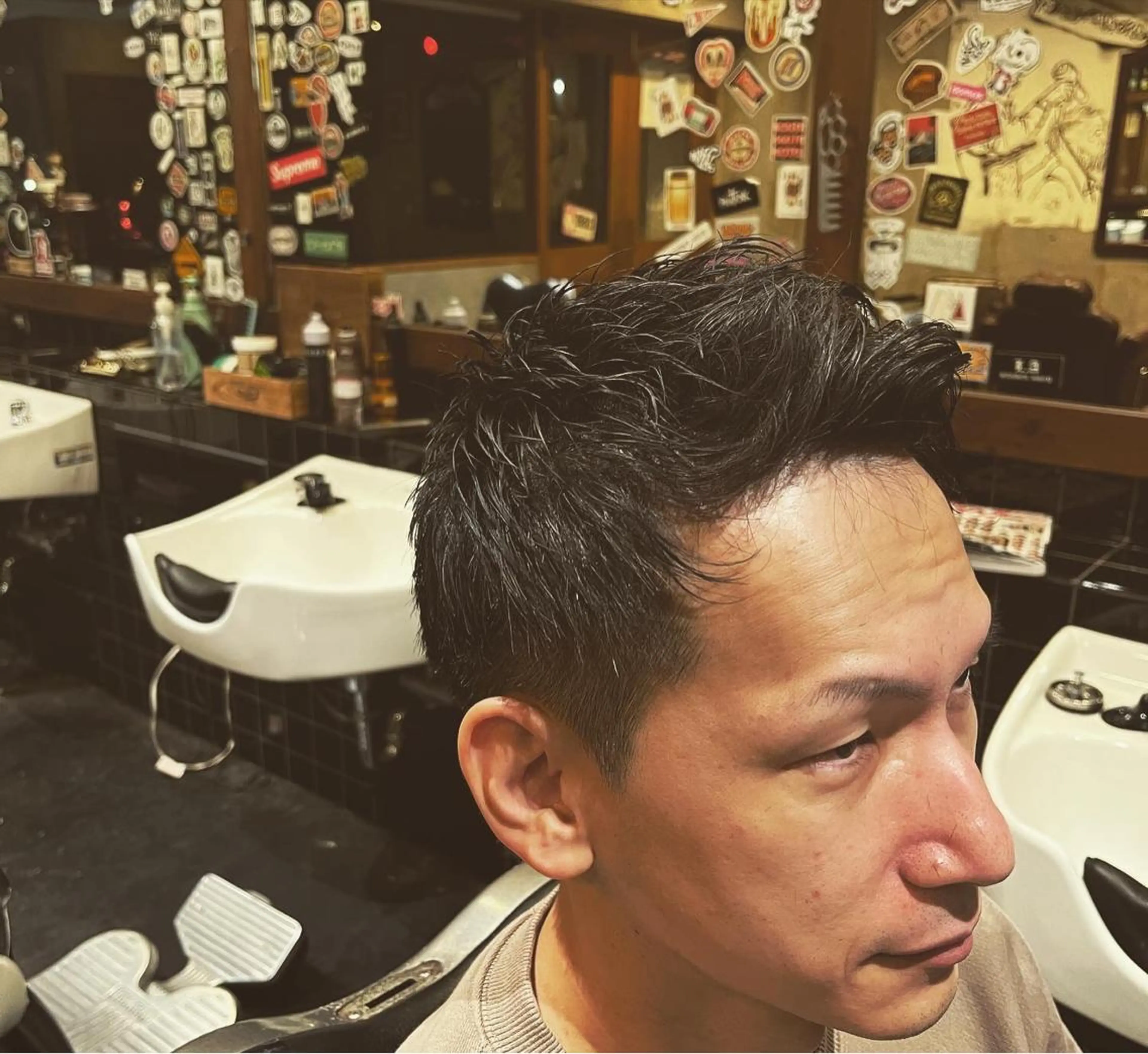 初めての方限定！！【営業後のご予約】メンズカットモデルフェードの方限定2回目以降の方は正規のお値段で営業中のご案内ですの写真