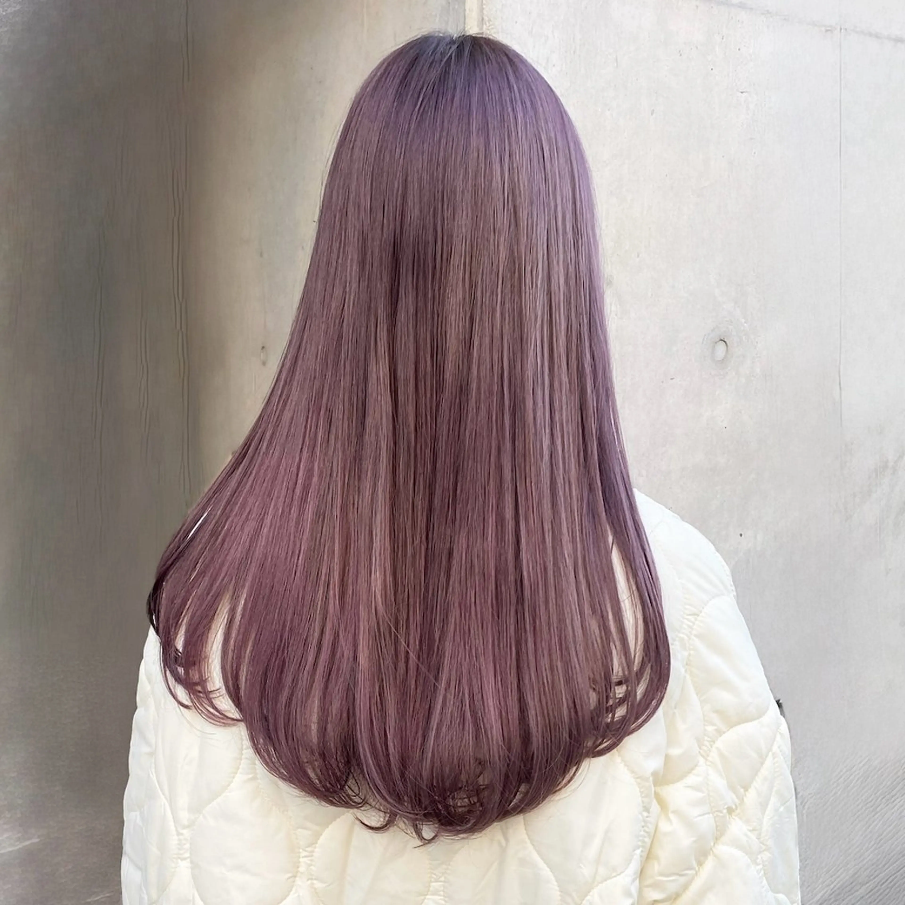 ロング カラー ベージュカラー ブリーチ ラベンダーカラー ラベンダーベージュ ヘアカラー トリートメント ruki/梅田【ラベ ンダー・グレージュ】のヘアスタイル