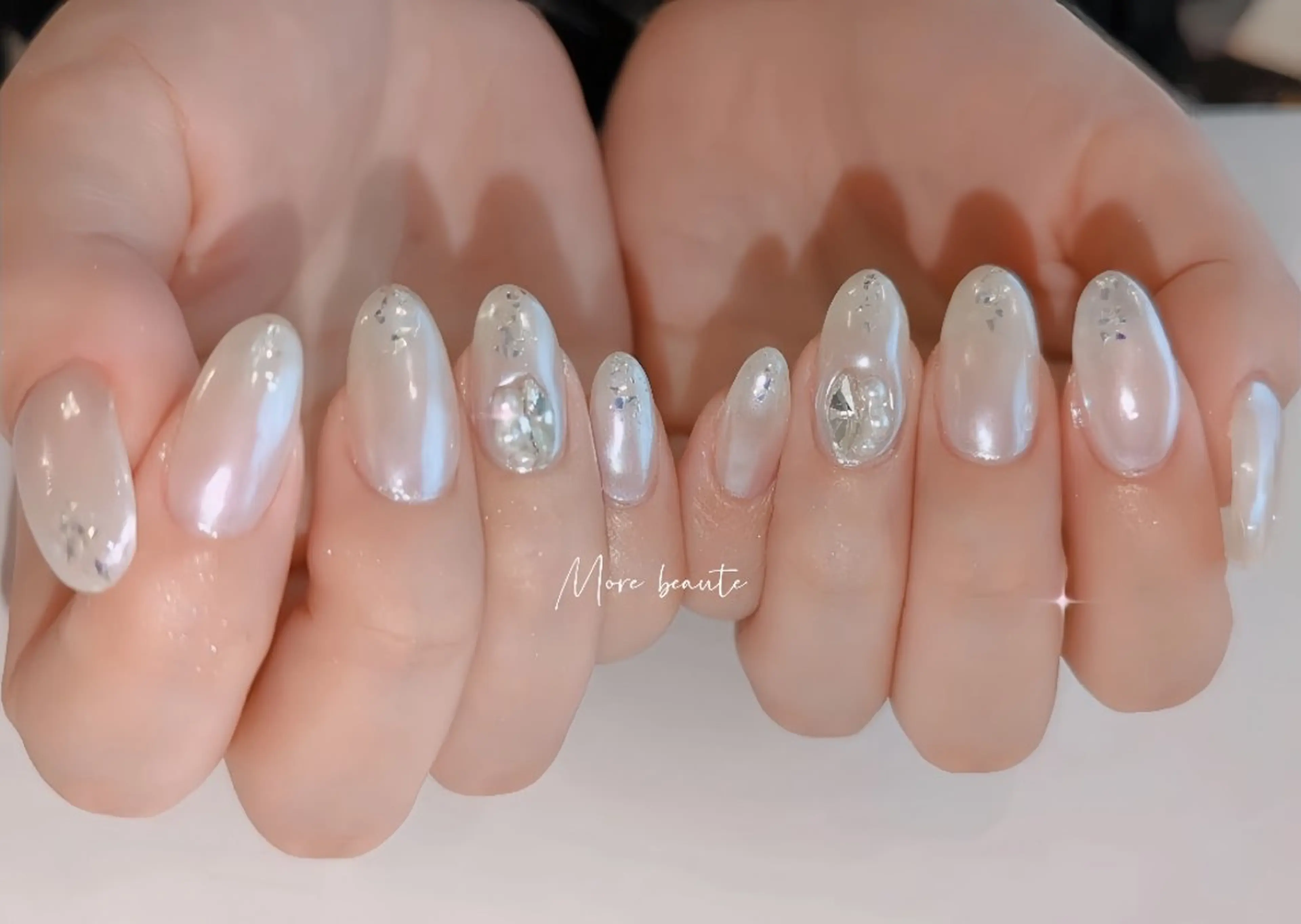 ネイル アートネイル ジェルネイル ハート 韓国ネイル マグネットネイル ハンドネイル I LOVE ME NAIL.｡.:*♡のネイルデザイン