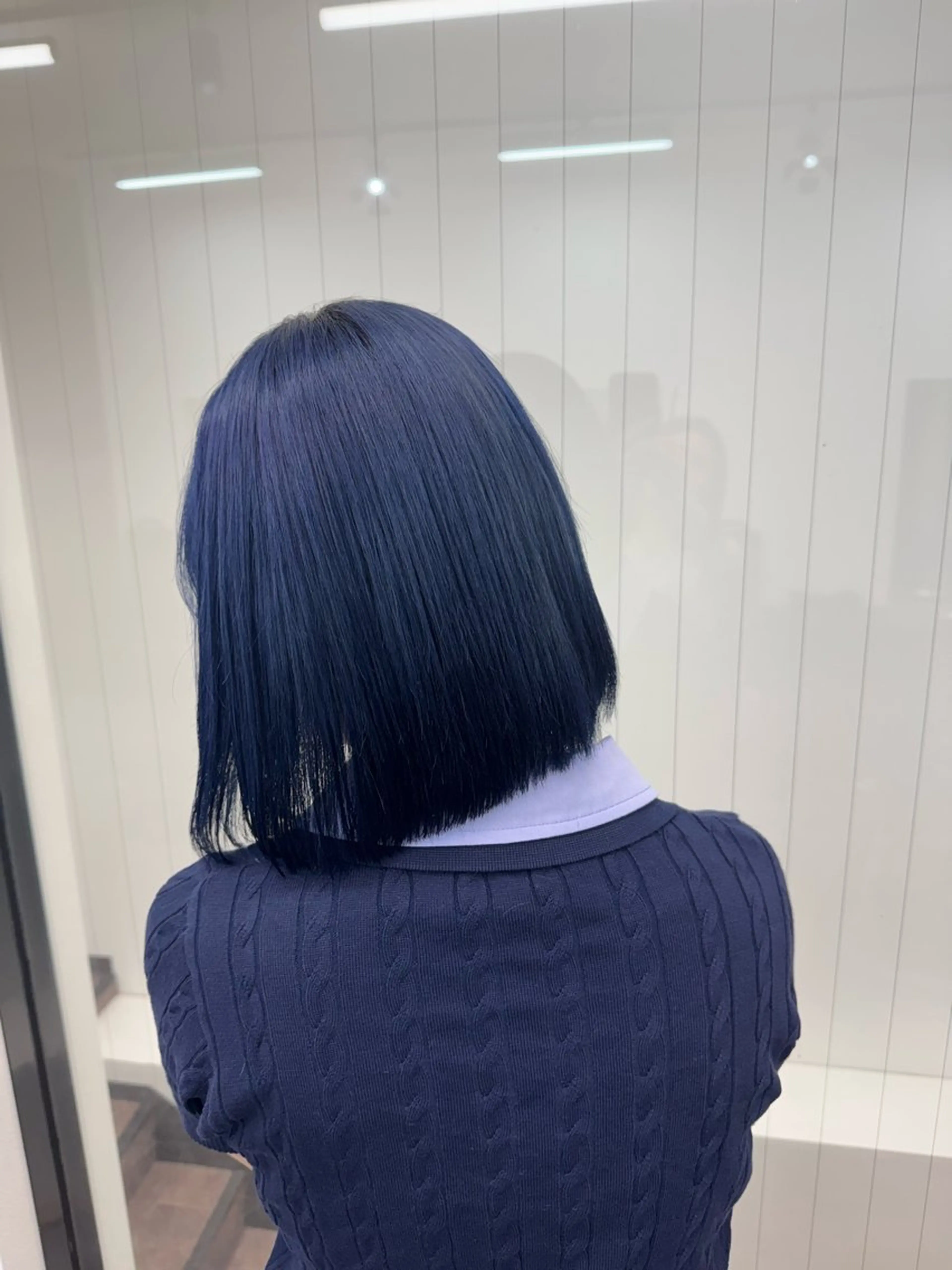 ミディアム カラー ミディアムパーマ バレイヤージュ ミストバング ブリーチ 透明感カラー ヘアカラー COEUR❤️ 唯のヘアスタイル
