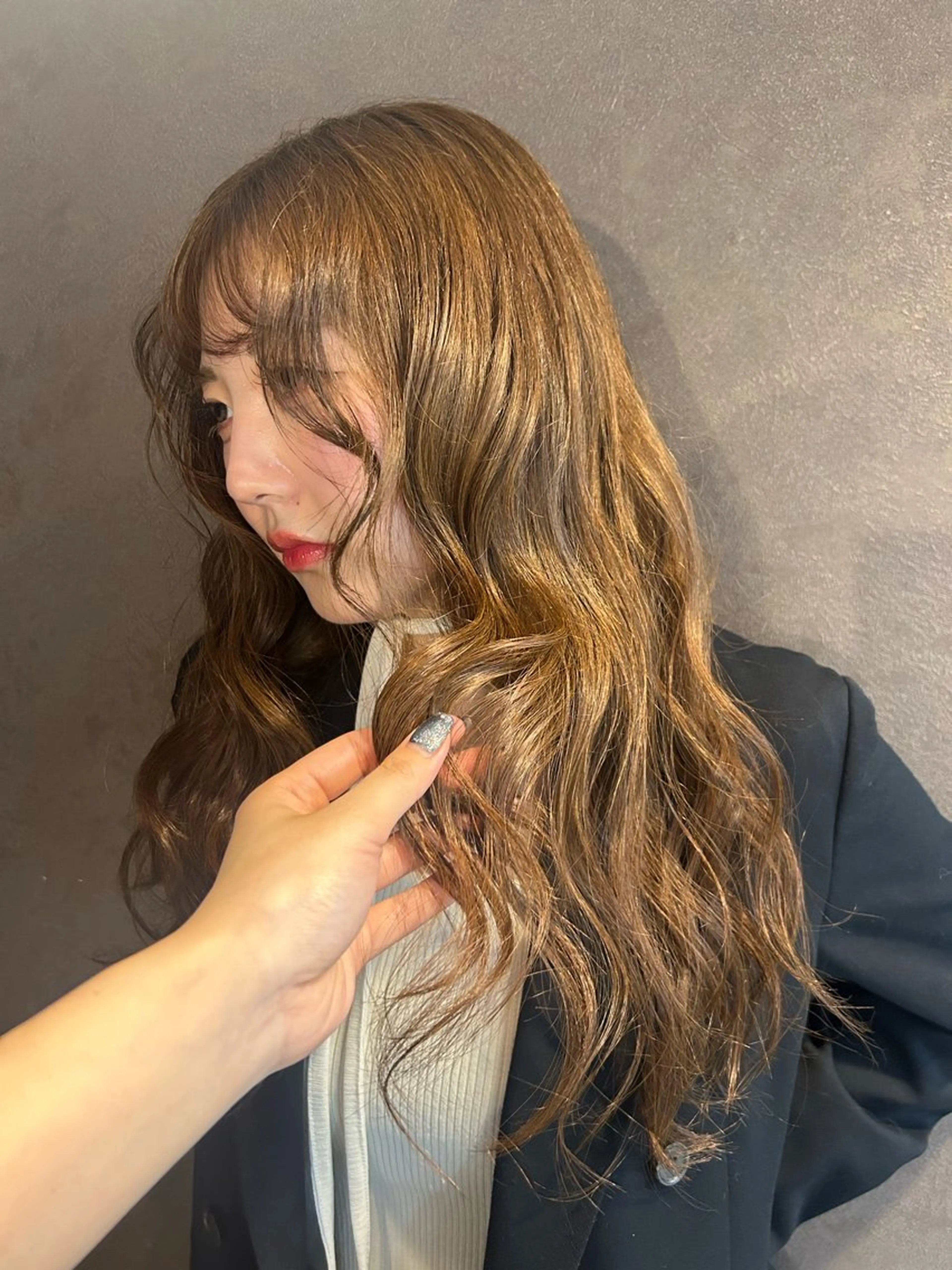 ロング カラー ブリーチ ダブルカラー ブリーチなしカラー ☕️結【suii.】 ボブ/ヘアセット☕️のヘアスタイル