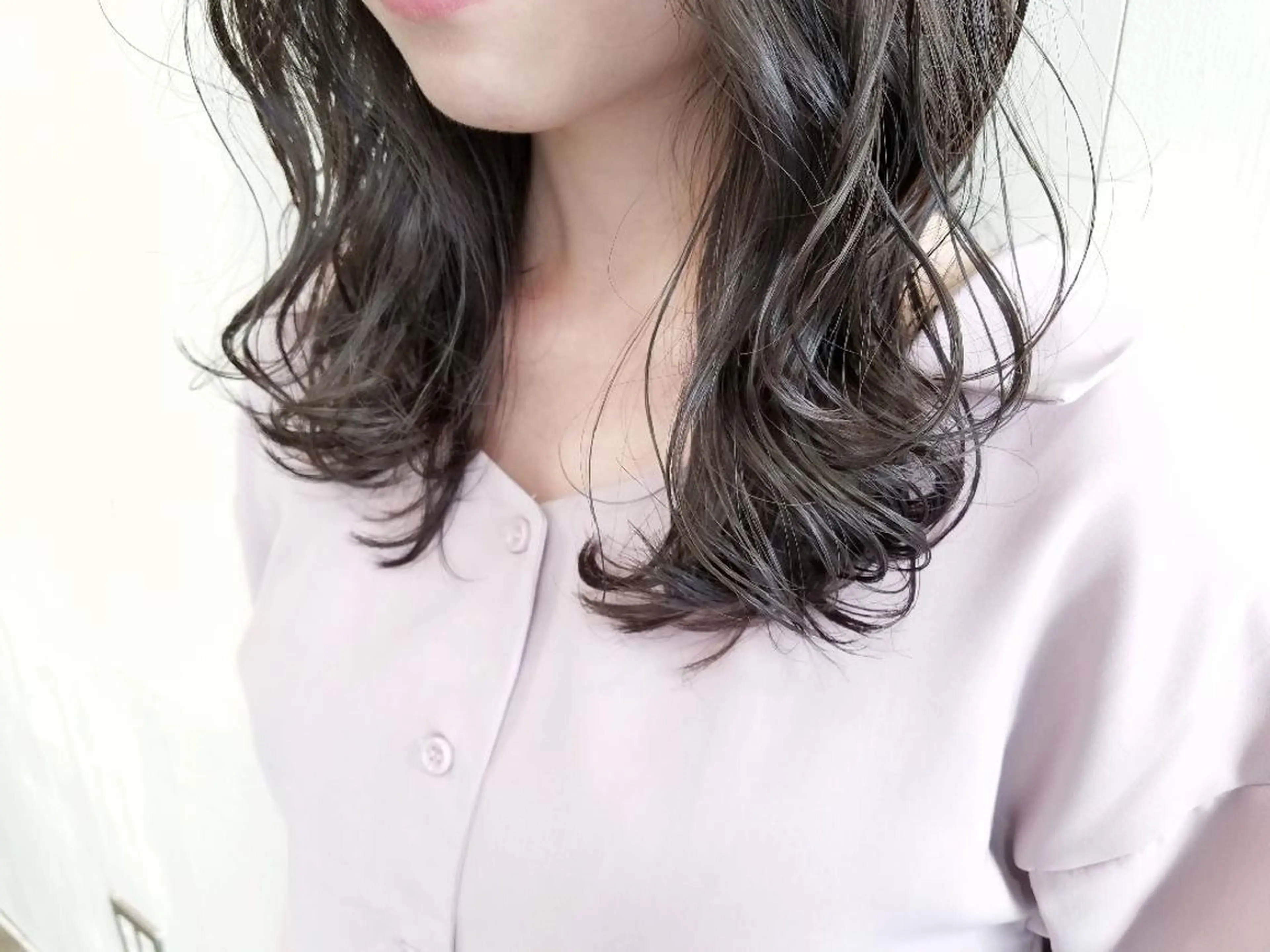 ロング カラー グレージュ ロング imai /カット/パーマのヘアスタイル