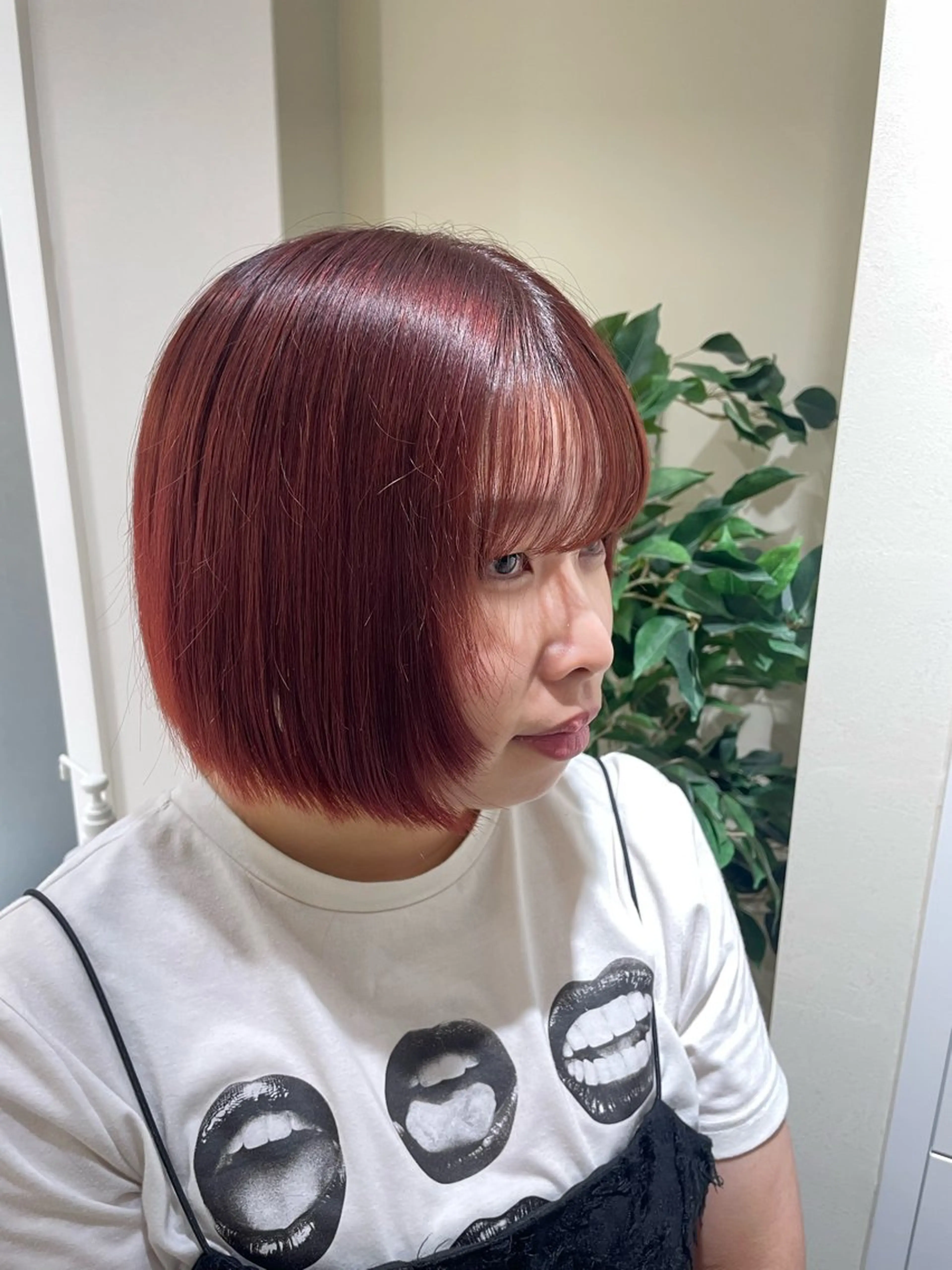 ショート カラー ブリーチ ダブルカラー ブリーチなしカラー ピンクカラー カット ヘアカラー トリートメント 🩰ニシムラヒカリ 半個室salon♡*のヘアスタイル