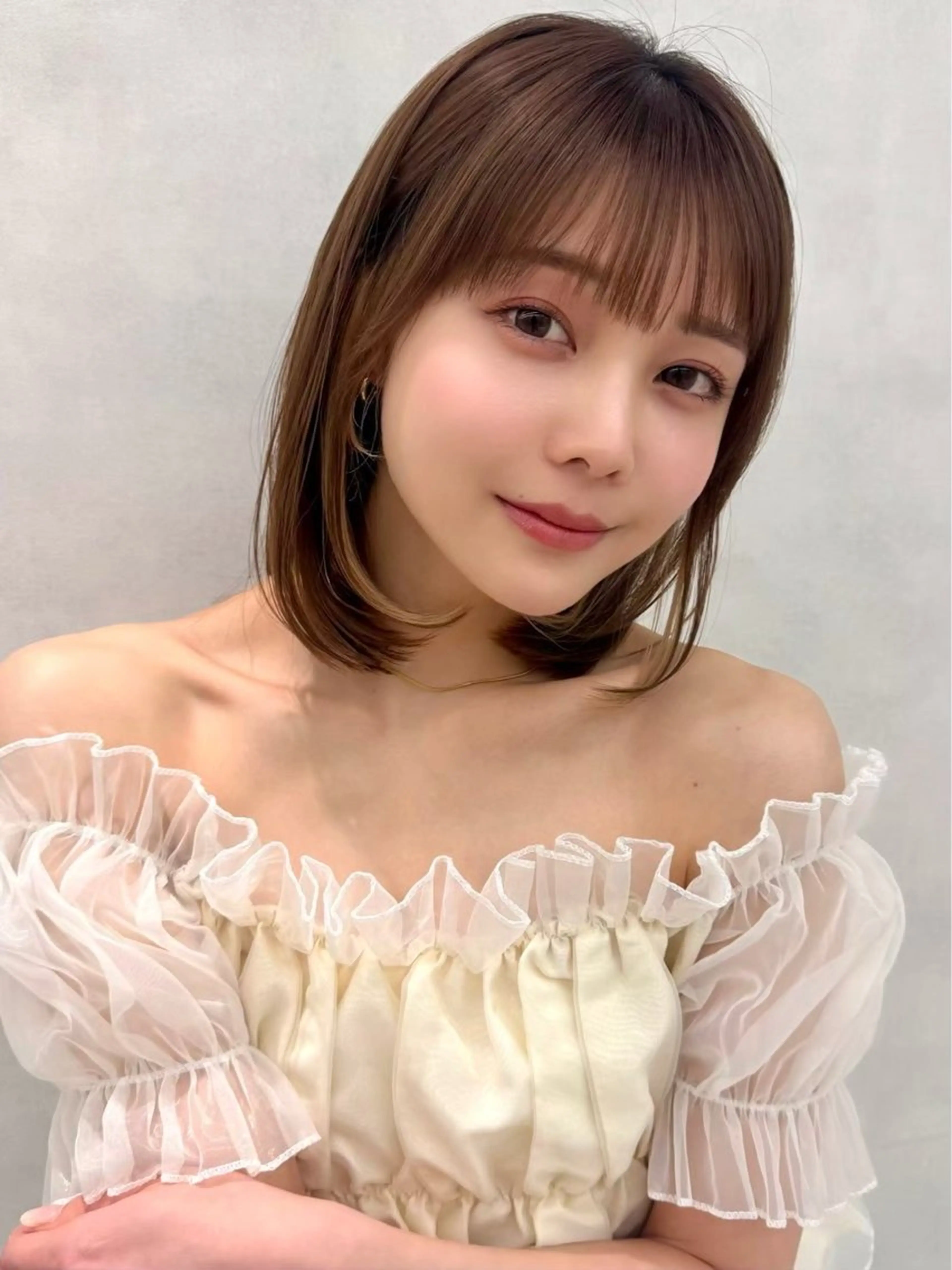 ミディアム ヘアカラー 🇰🇷韓国ヘア🤍 副店長/栗田のヘアスタイル