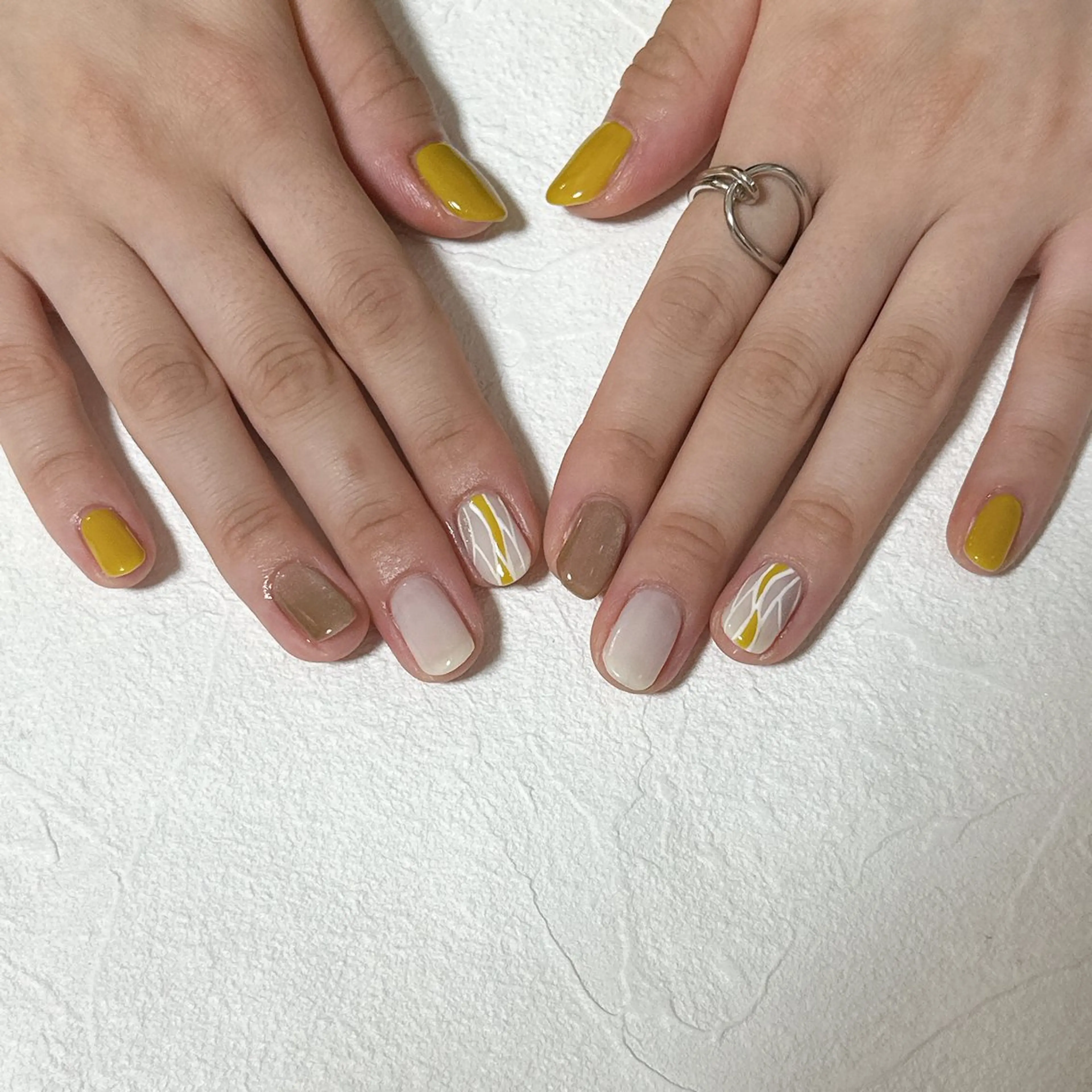 ネイル オーロラネイル フットネイル フレンチネイル ジェルネイル 韓国ネイル ハンドネイル Mogu nail 二子玉川のネイルデザイン
