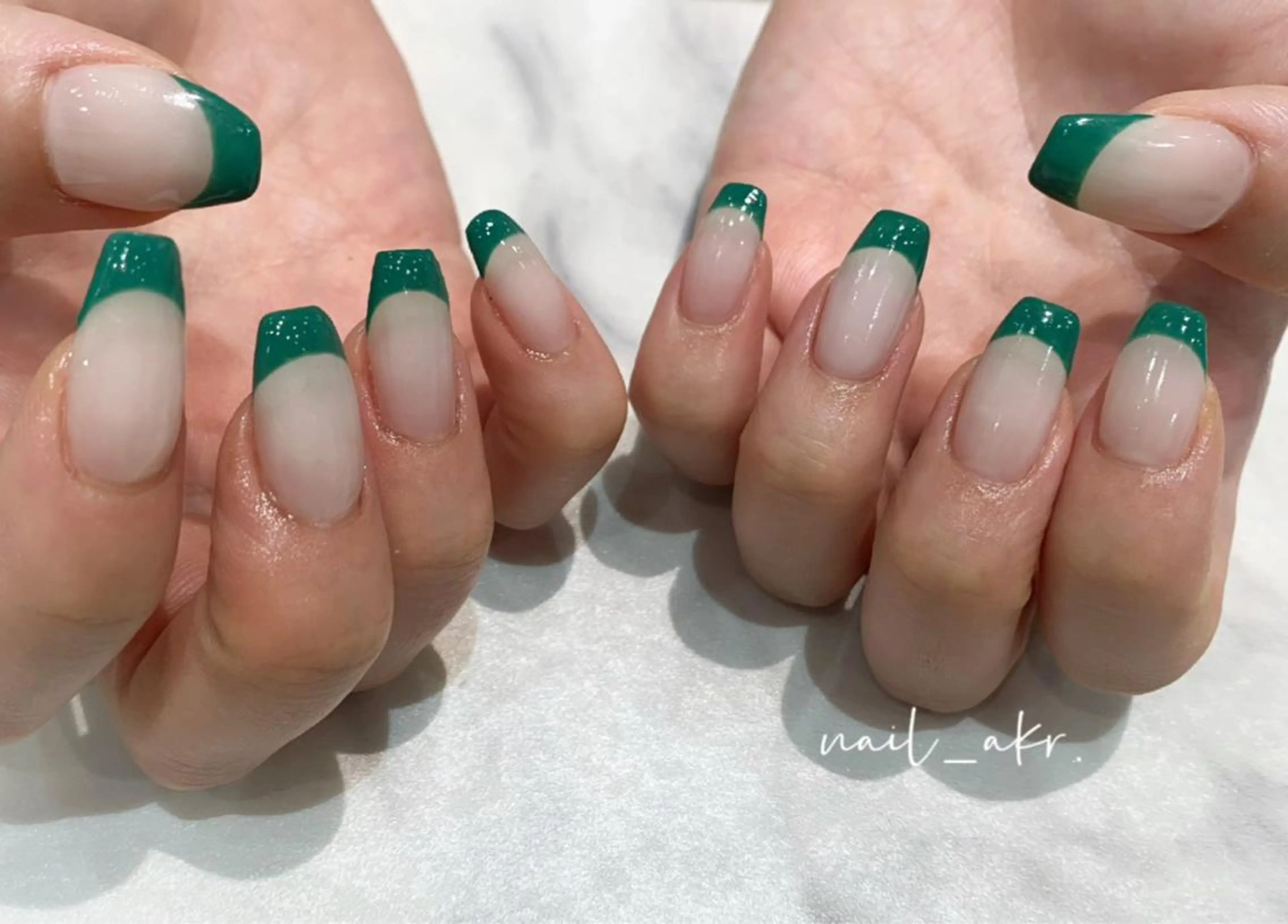 ネイル グリーン nailAVANCE akariのネイルデザイン