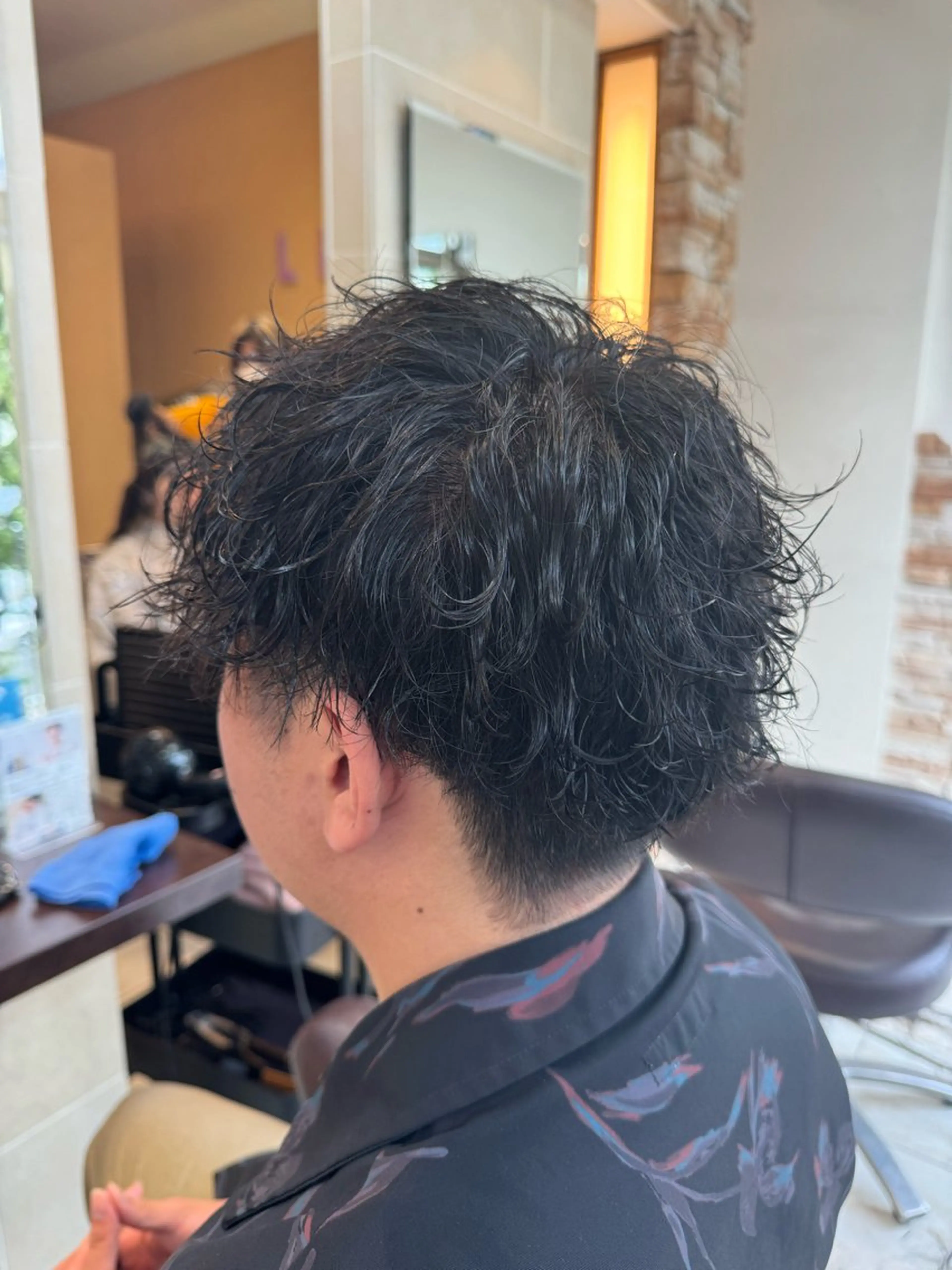 パーマ メンズ カット パーマ 宮野 翔のヘアスタイル