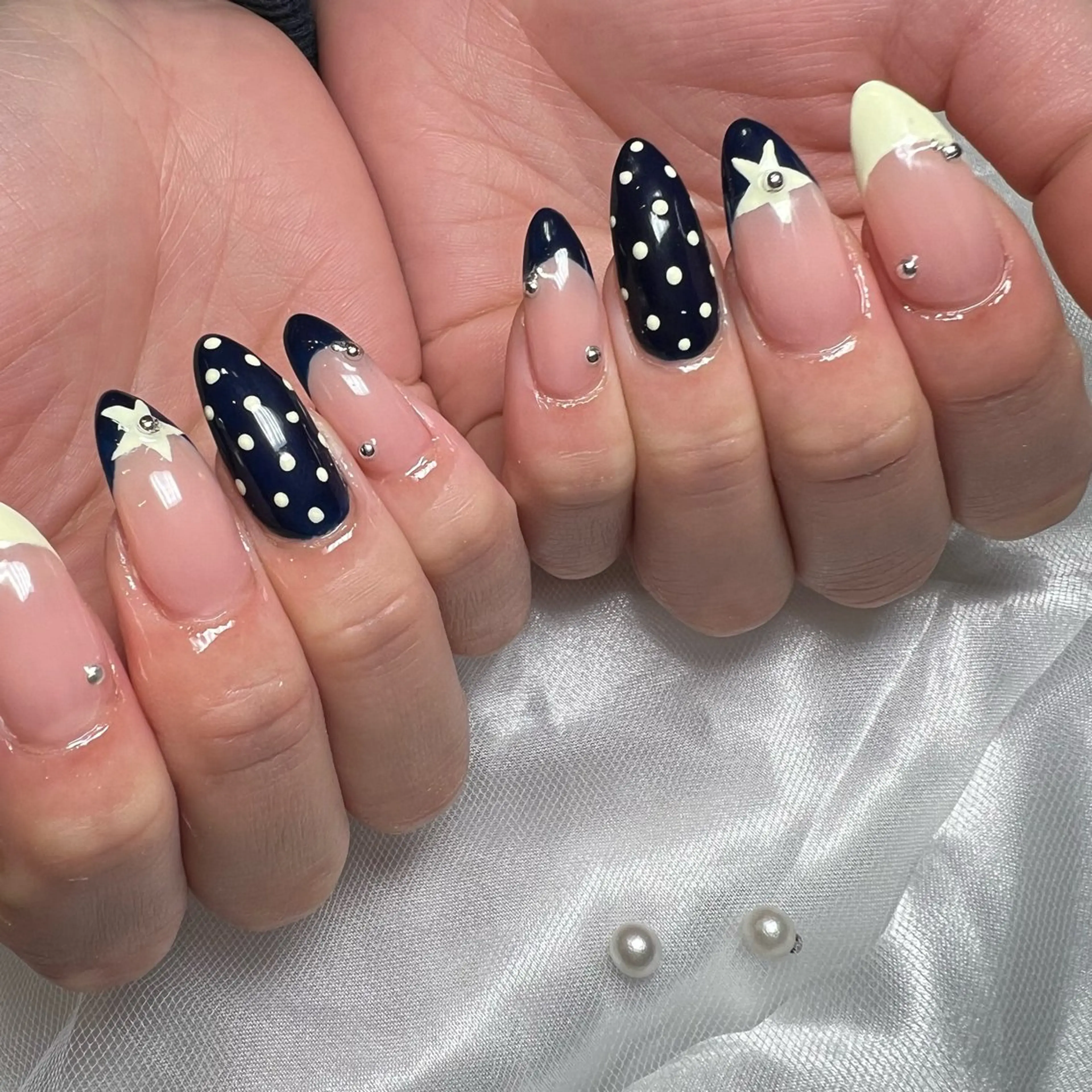 ネイル ハンドネイル E nail 風羽のネイルデザイン