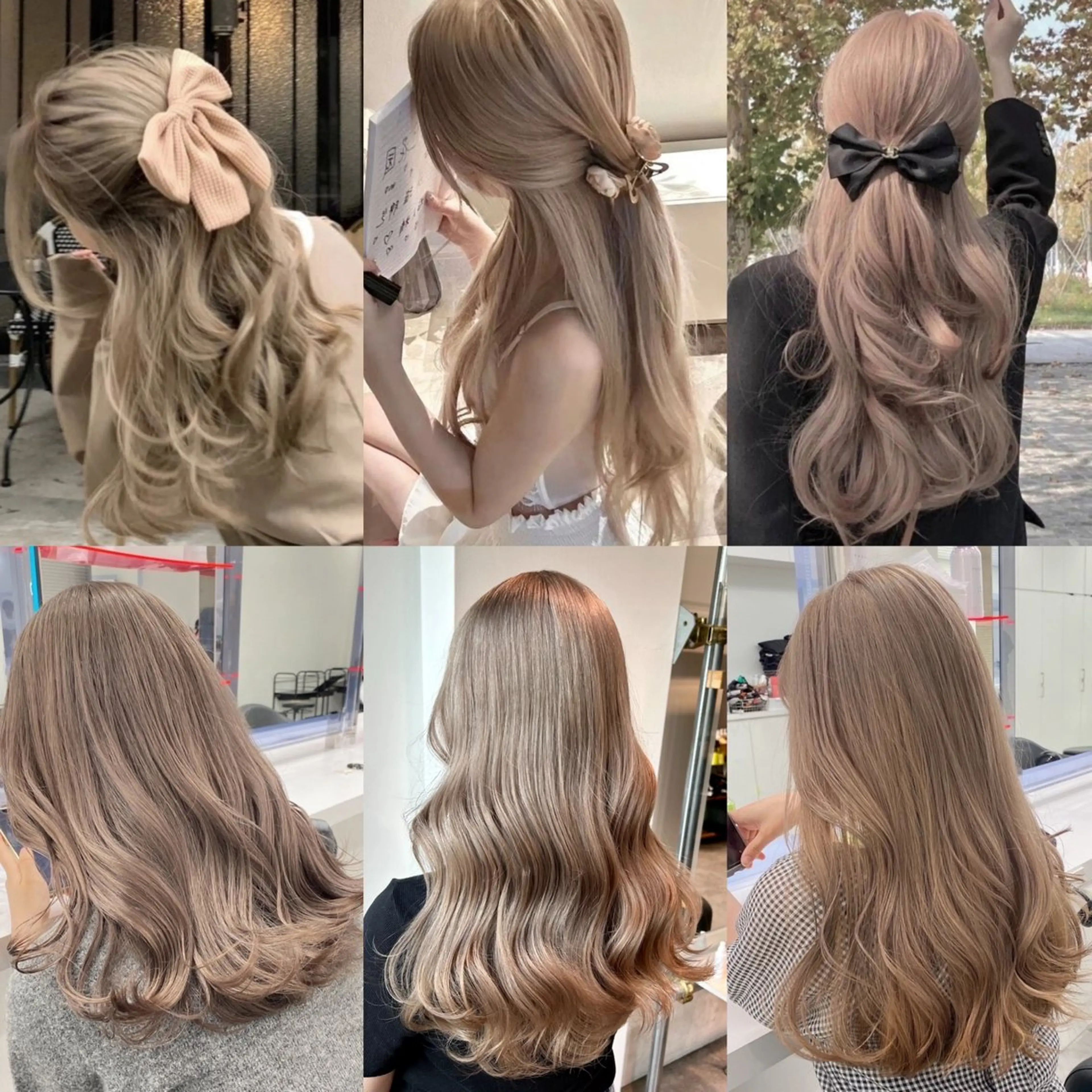 ロング カラー ヘアアレンジ トレンドモテカラー 🩷色落ちまで可愛くのヘアスタイル