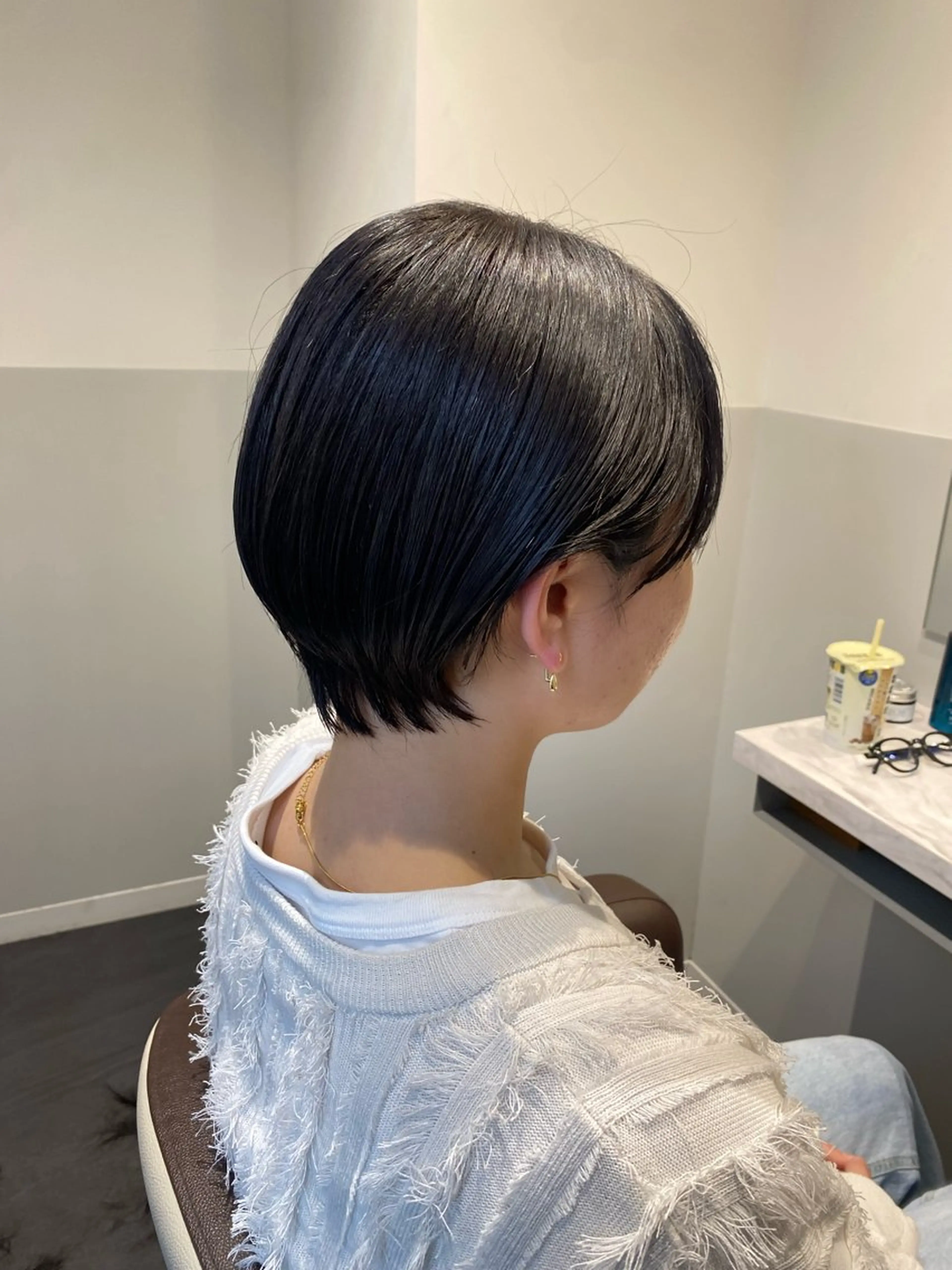 ショート カラー カット ヘアカラー トリートメント IVORY.所属・🟩くすみベージュ/ ショート/ボブ/大司のヘアスタイル