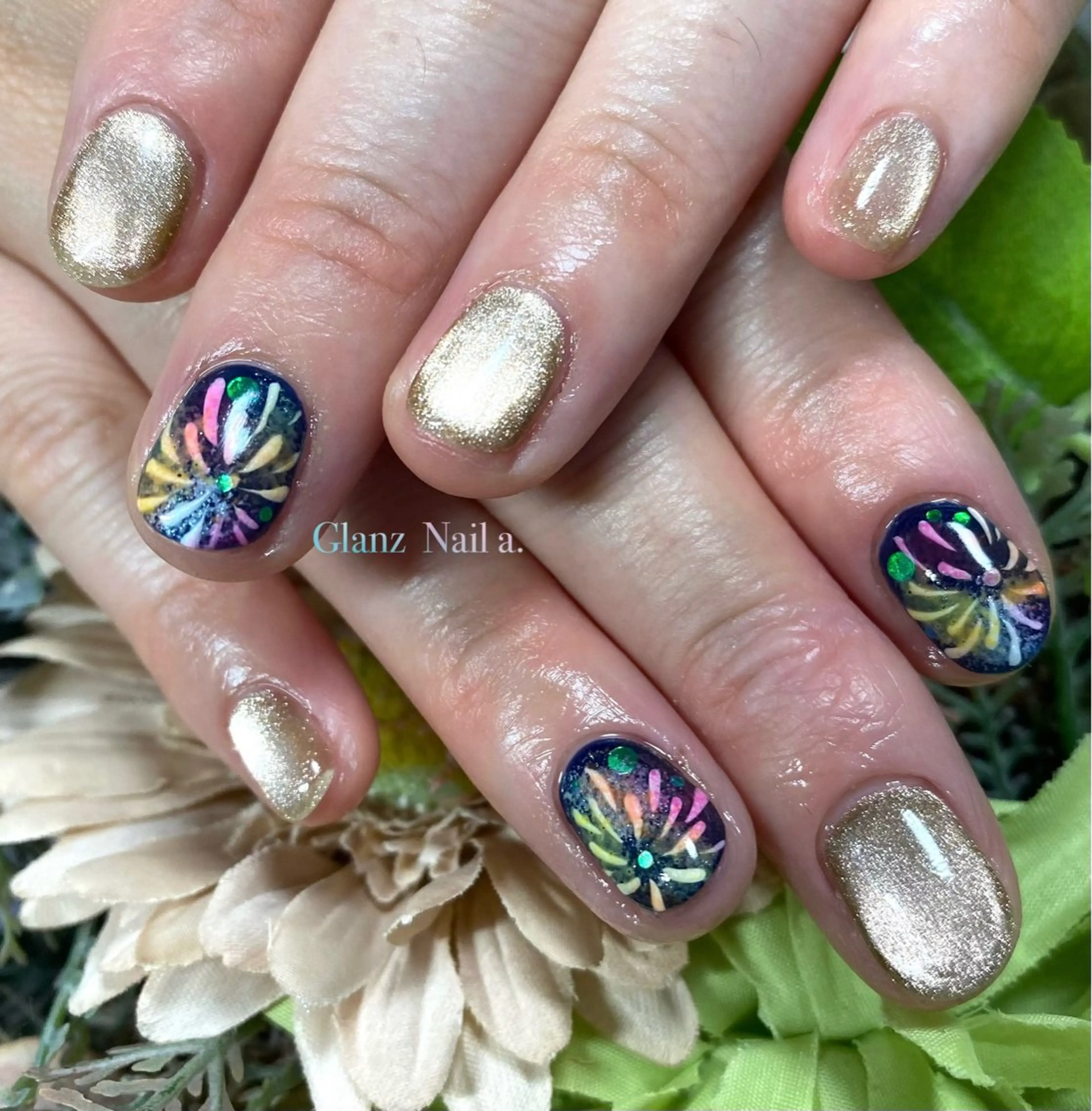 ネイル ハンドネイル Glanz  Nail aのネイルデザイン