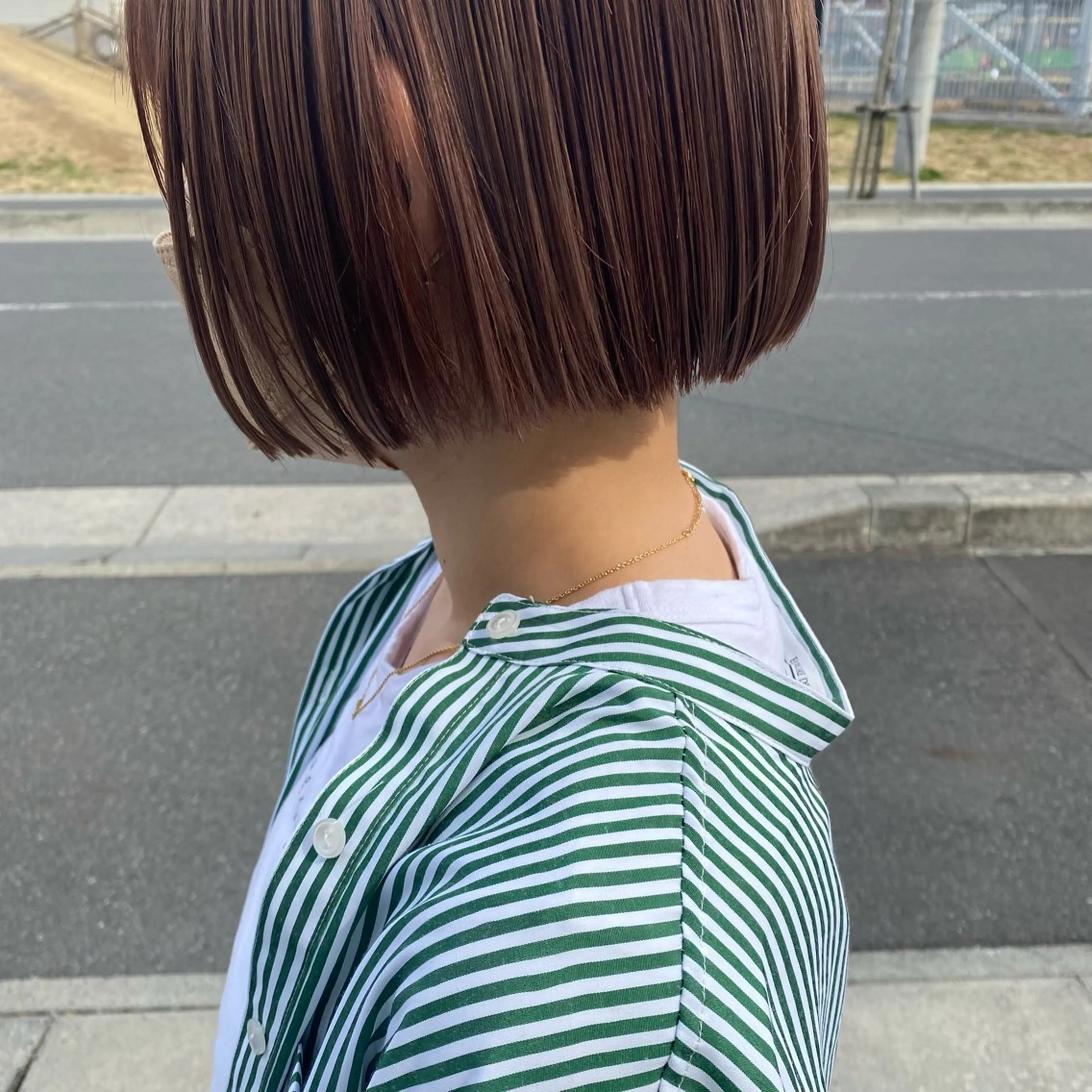 ミディアム カラー ヘアアレンジ 久保田 茜のヘアスタイル