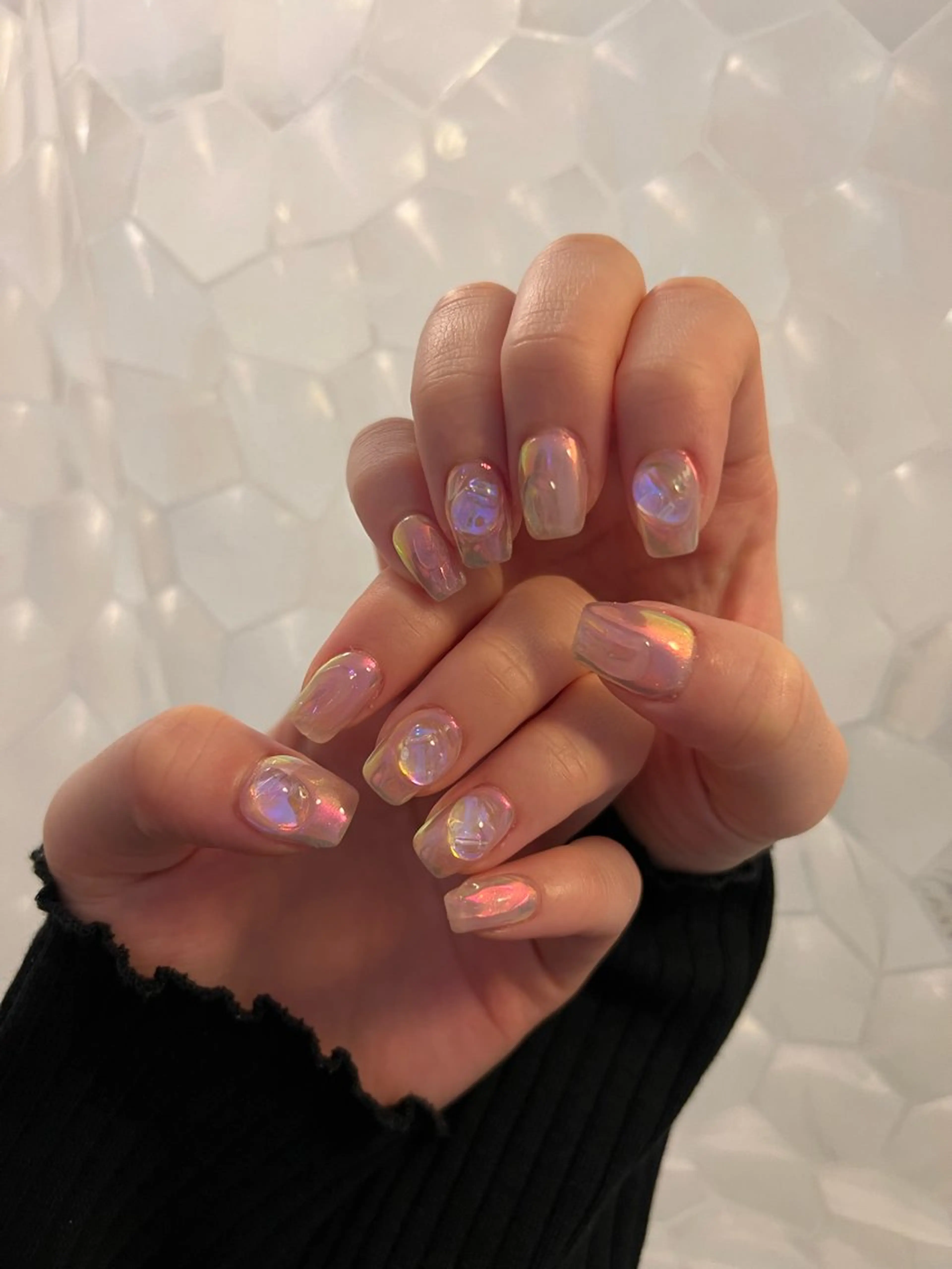 ネイル オーロラネイル 持ち込み ニュアンスネイル ハンドネイル ハンドケア Charme. NOBUKOのネイルデザイン