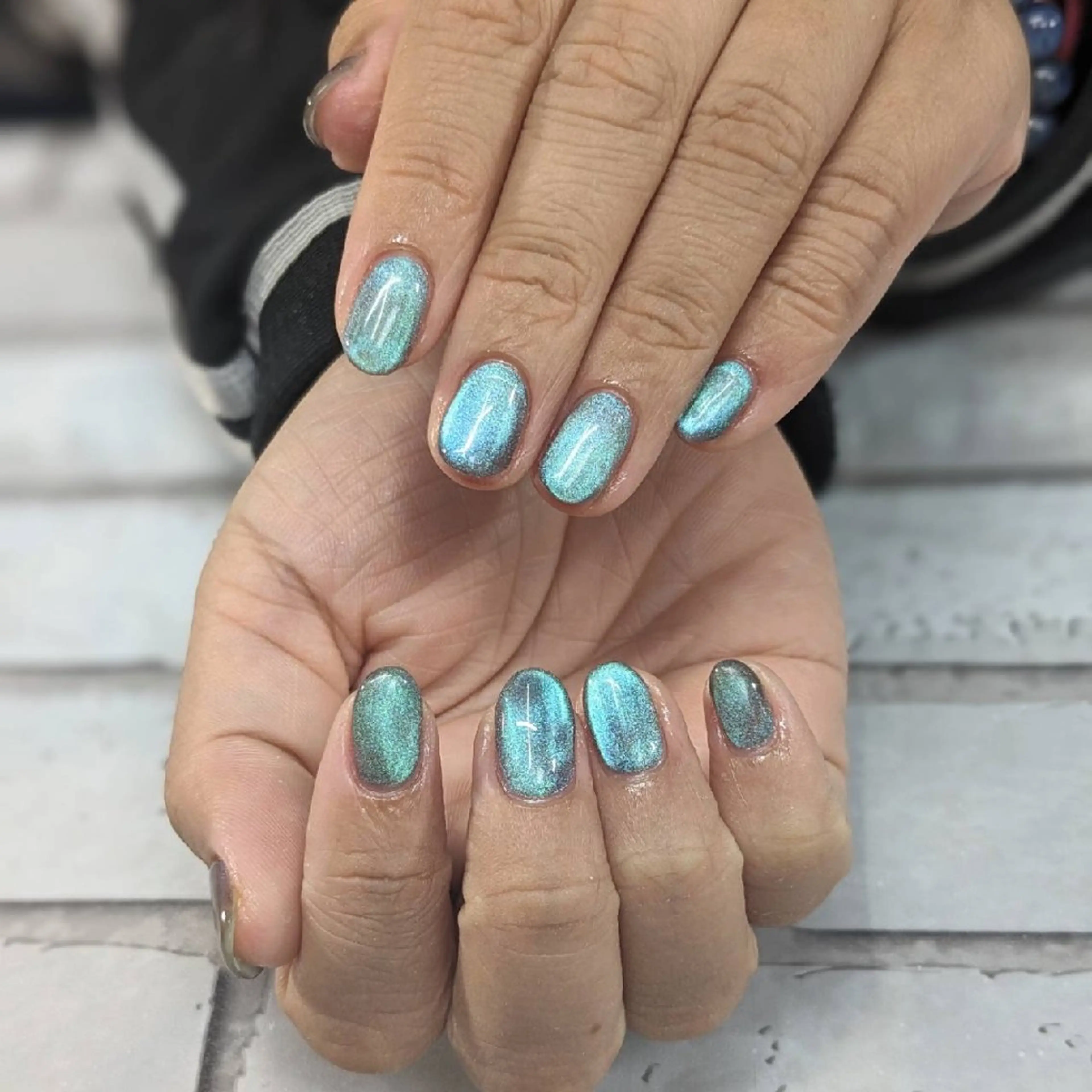 ネイル マグネットネイル ワンカラーネイル ハンドネイル ネイルサロンベルティ .keikoのネイルデザイン