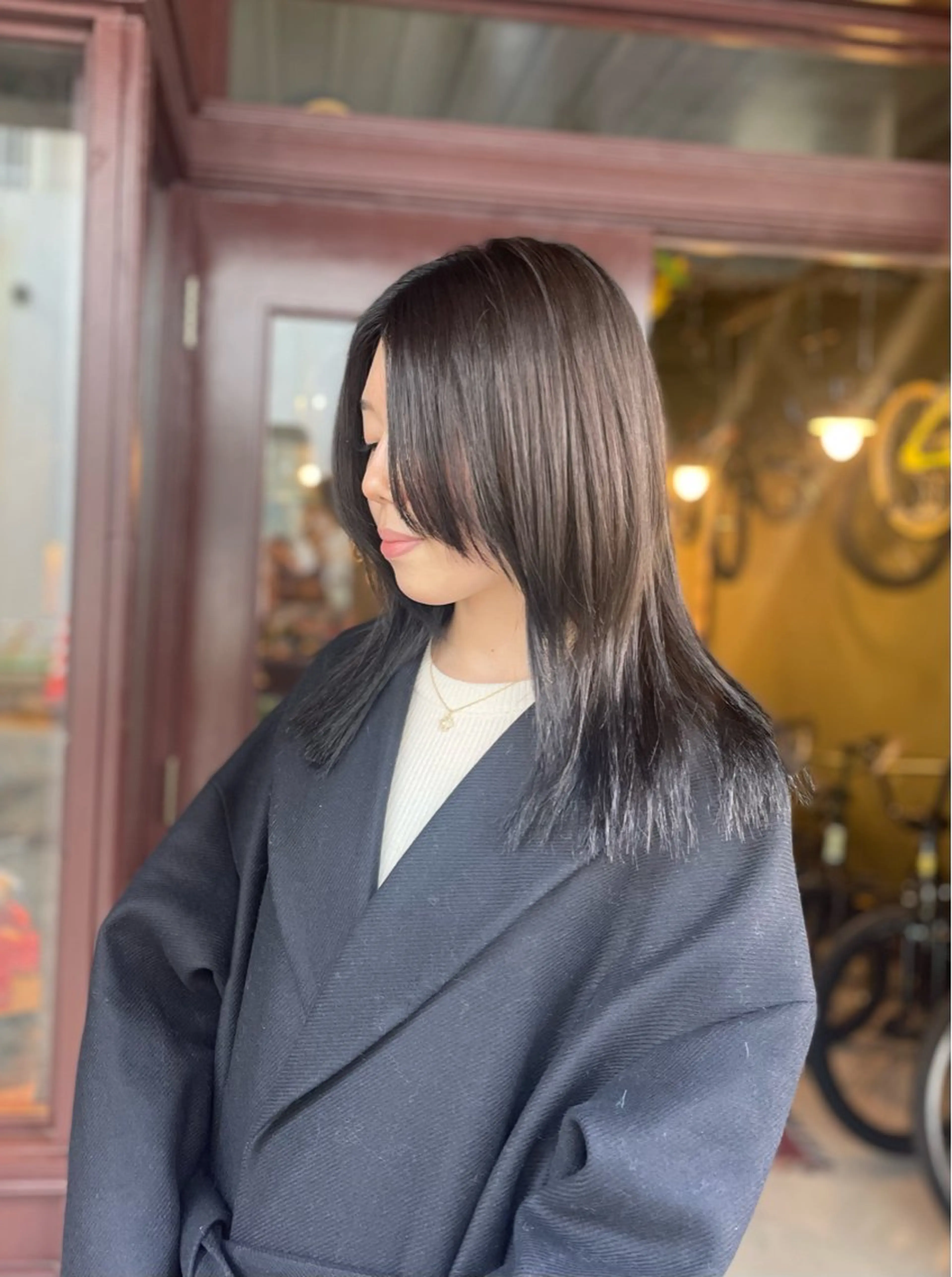 セミロング カラー ヘアカラー トリートメント ヘアセット PATH-hair. store/MAIのヘアスタイル