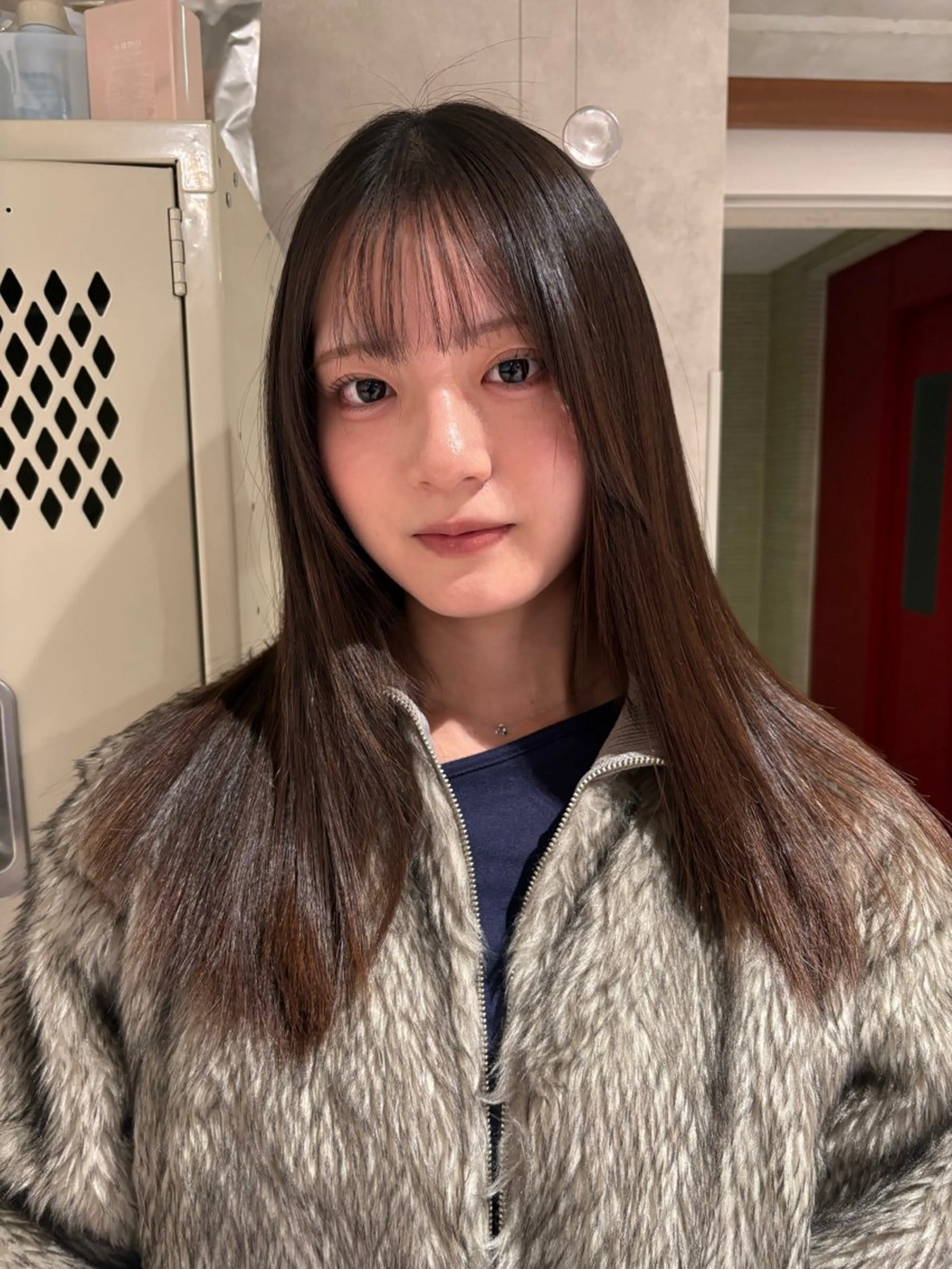 ロング 縮毛矯正 縮毛矯正 透明感カラー/海外風 レイヤー/mao🗽のヘアスタイル