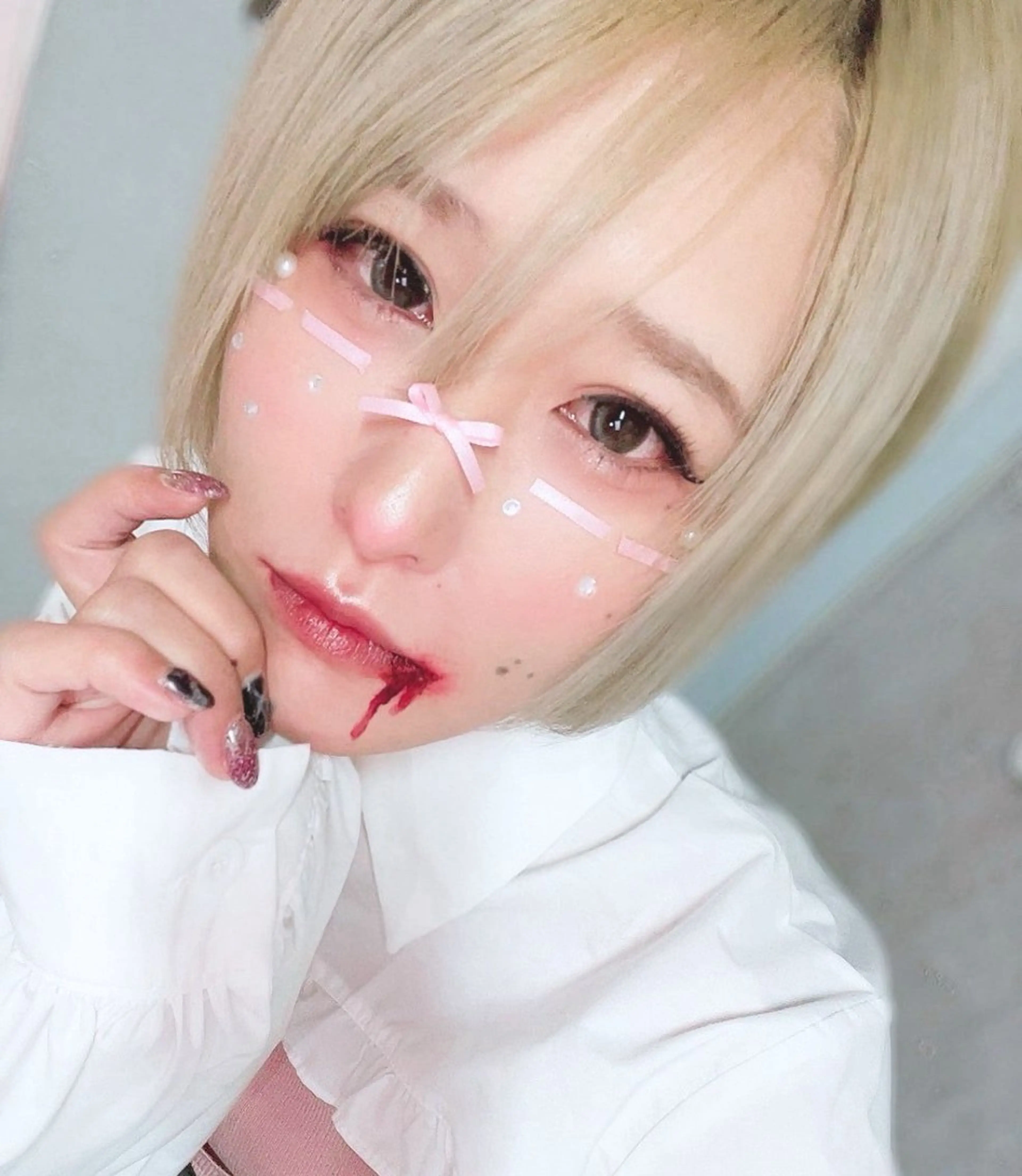 ハロウィンフルメイクの写真