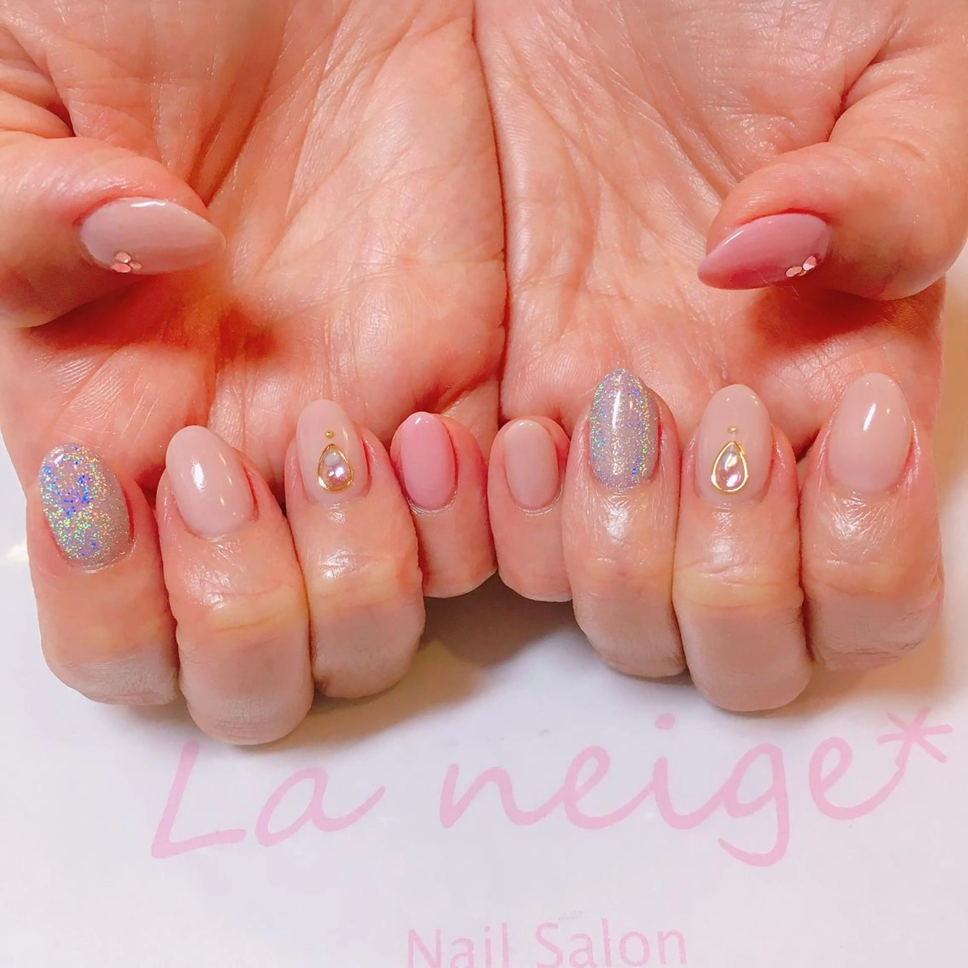 ネイル La neige* yuki 🥯🍑のネイルデザイン