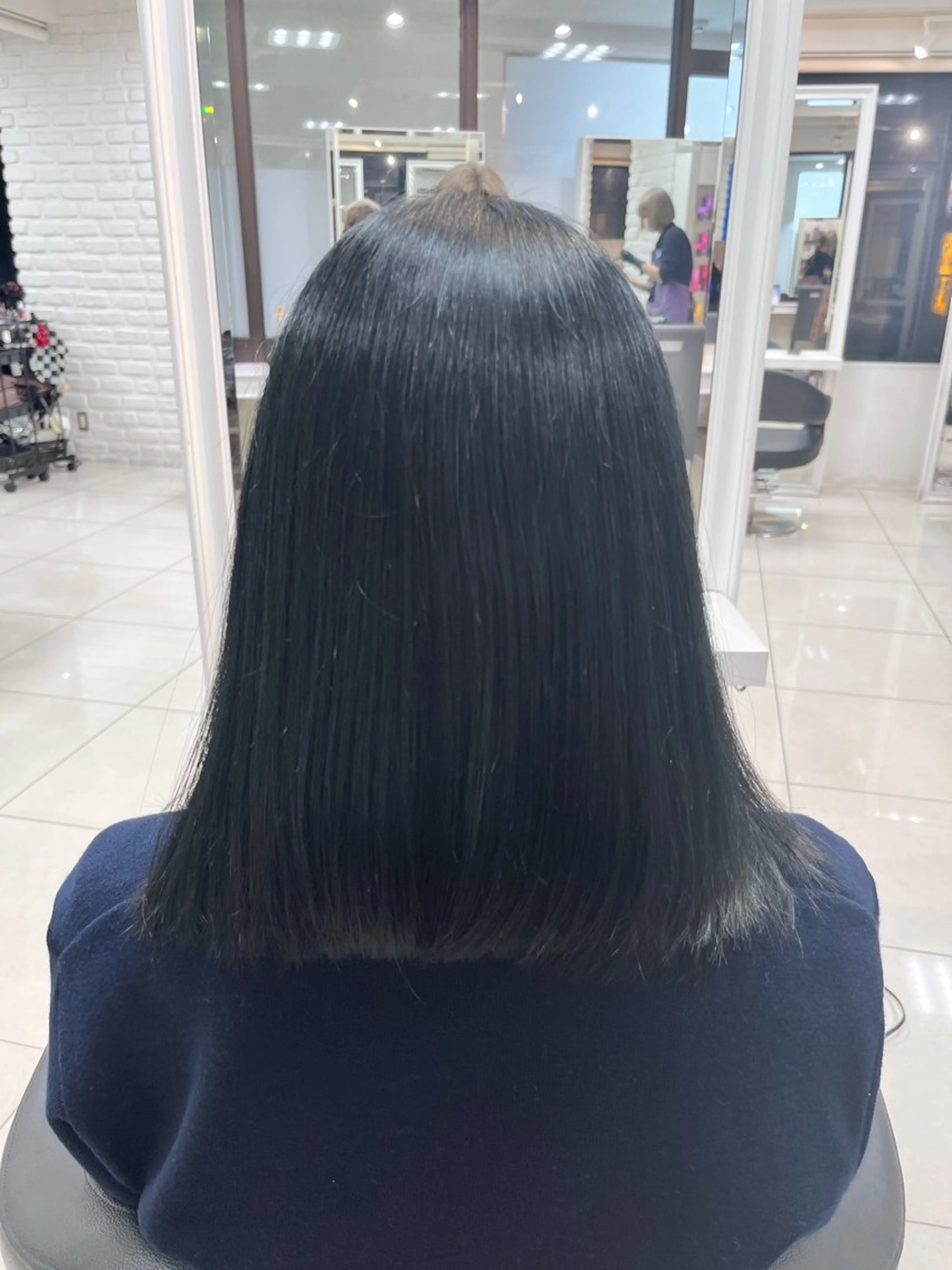 ミディアム カラー ヘアカラー ✨美髪矯正✨髪質改善 カラー🦋島琉平🦋のヘアスタイル
