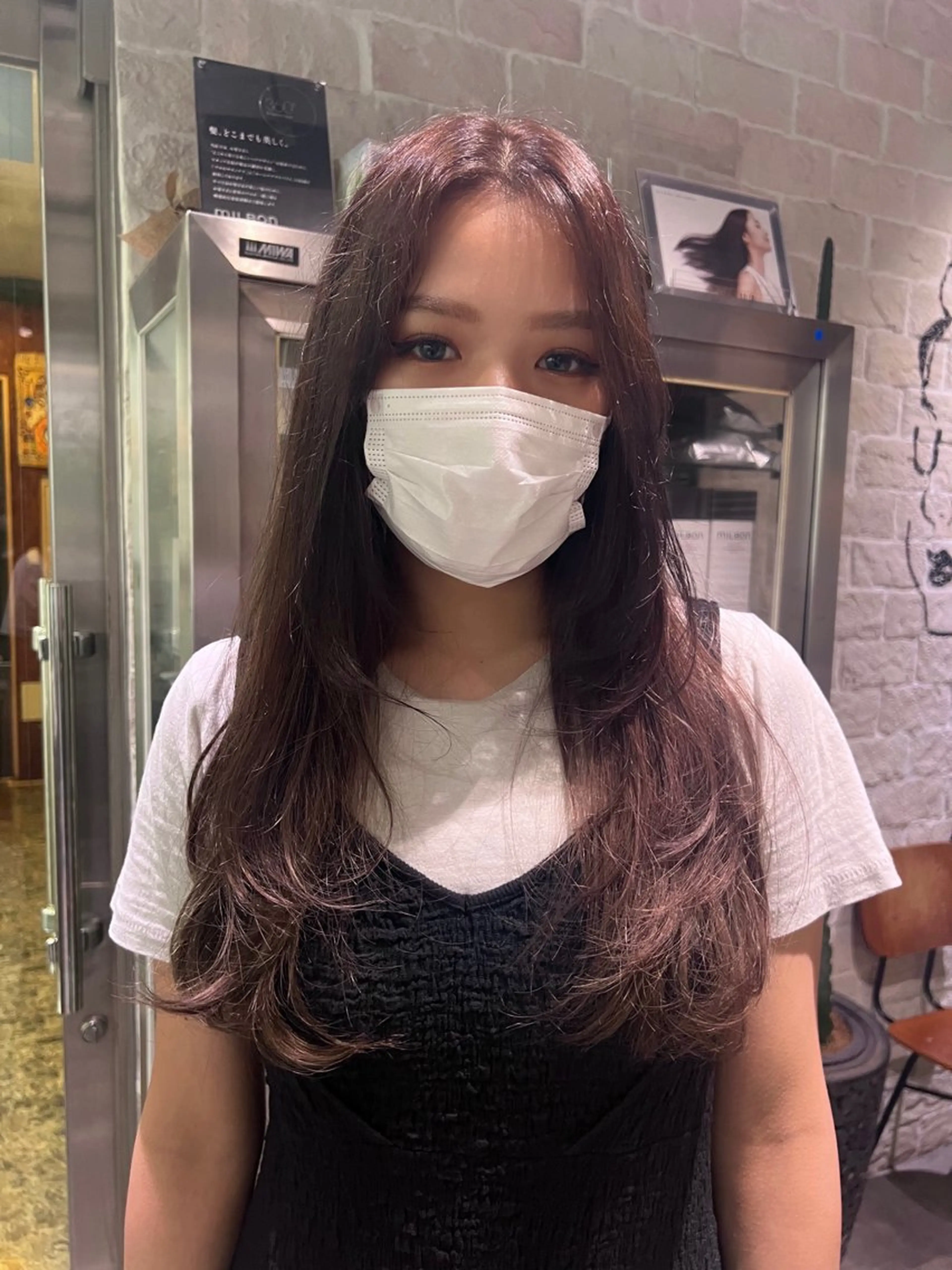 ロング カラー カット ヘアカラー AYANE 韓国ヘア /レイヤーカットのヘアスタイル
